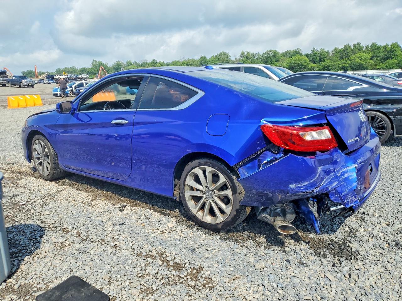 2013 Honda Accord Exl Blue vin: 1HGCT2B88DA005063