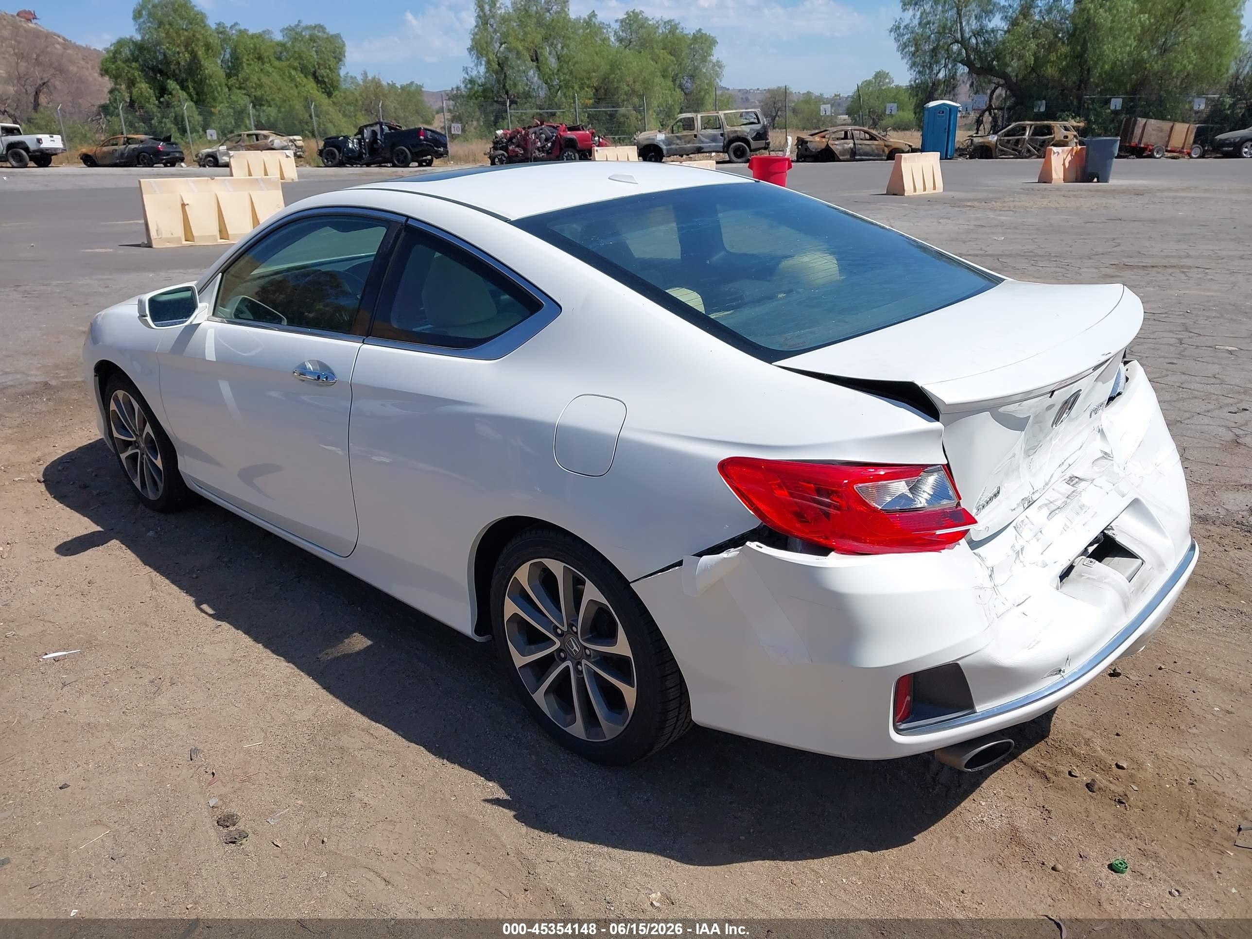 2013 Honda Accord Ex-l V-6 Белый vin: 1HGCT2B88DA005810