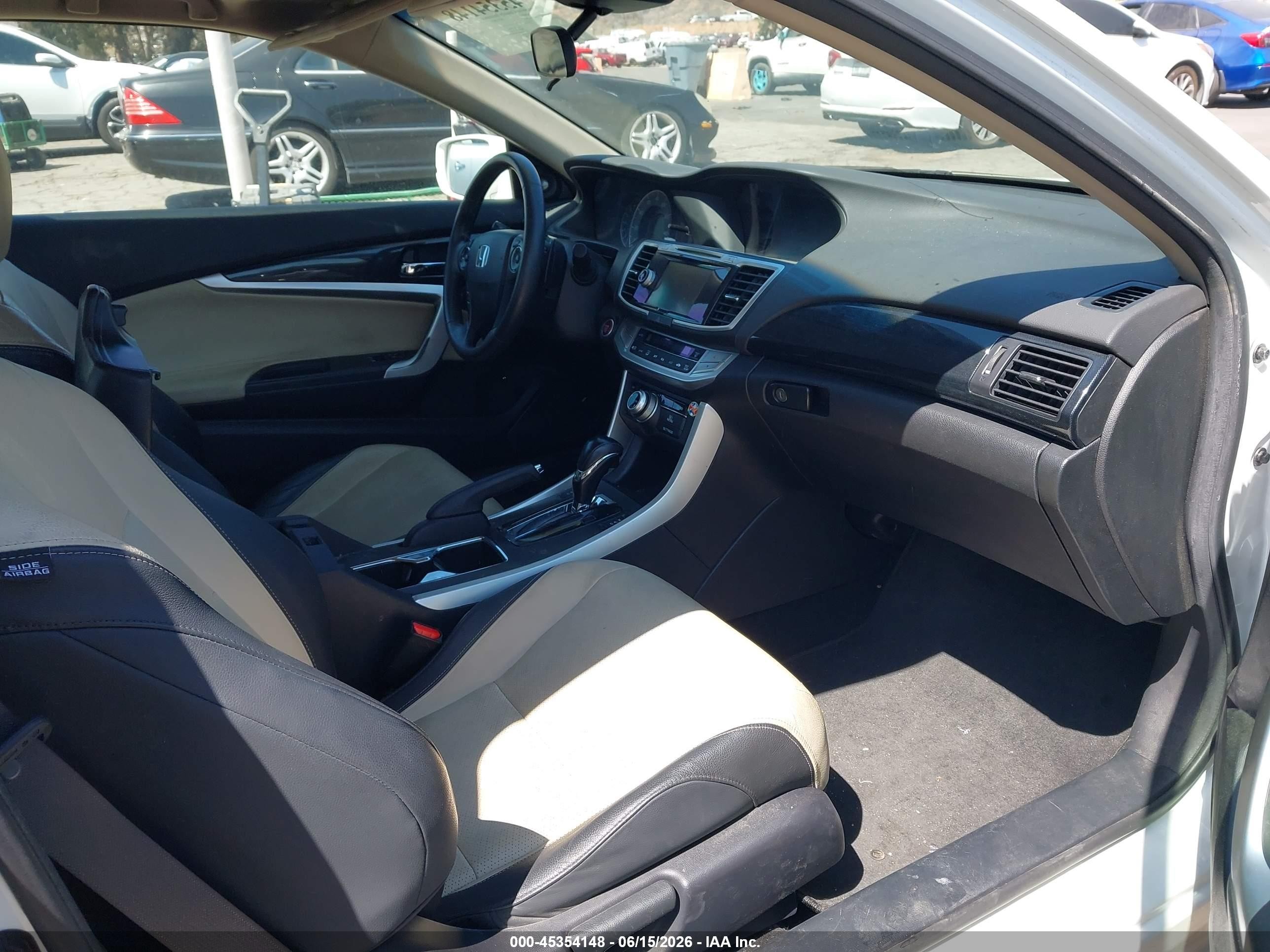 2013 Honda Accord Ex-l V-6 Белый vin: 1HGCT2B88DA005810