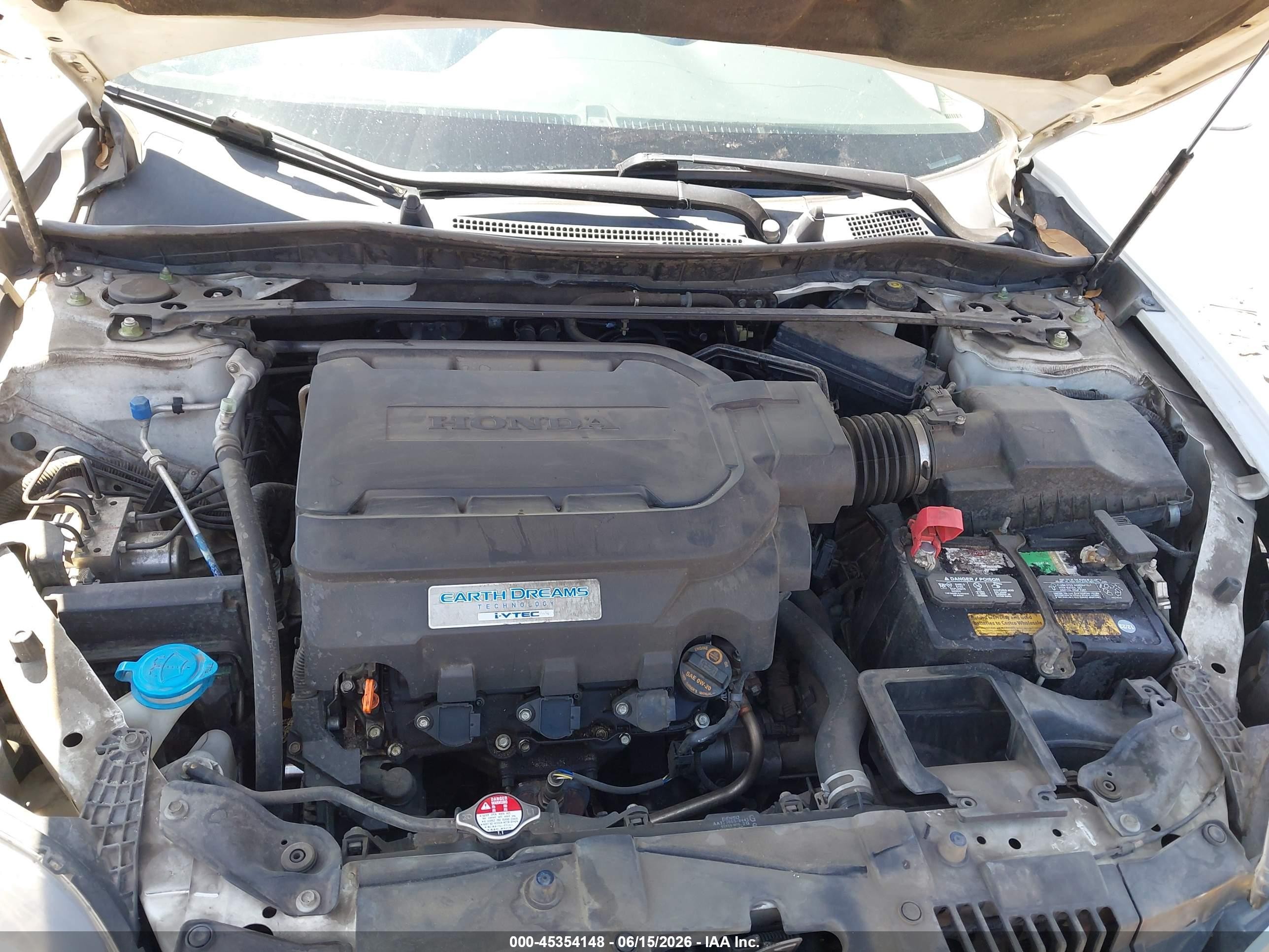 2013 Honda Accord Ex-l V-6 Белый vin: 1HGCT2B88DA005810