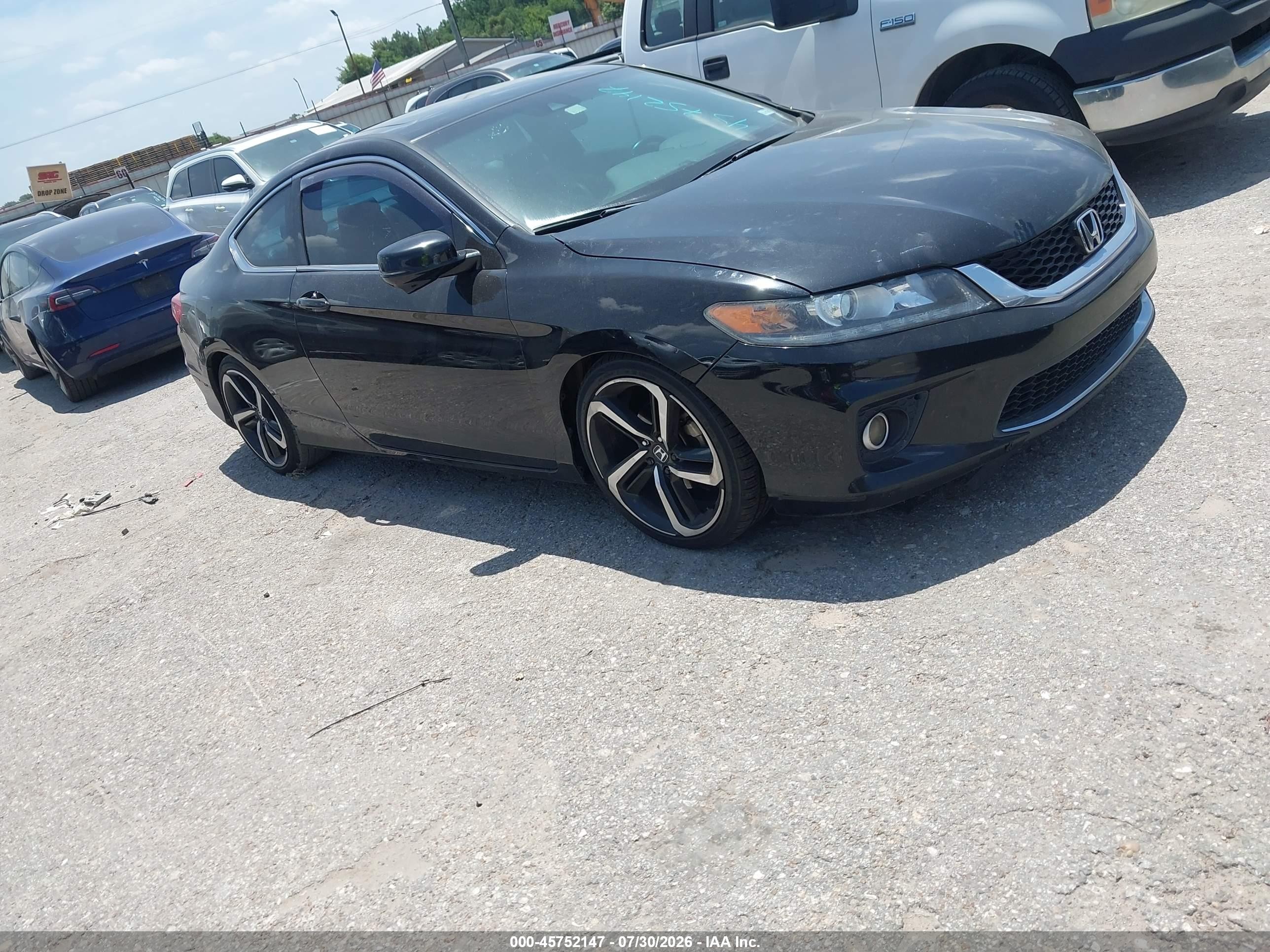 2014 Honda Accord Ex-l V-6 Black vin: 1HGCT2B88EA004593