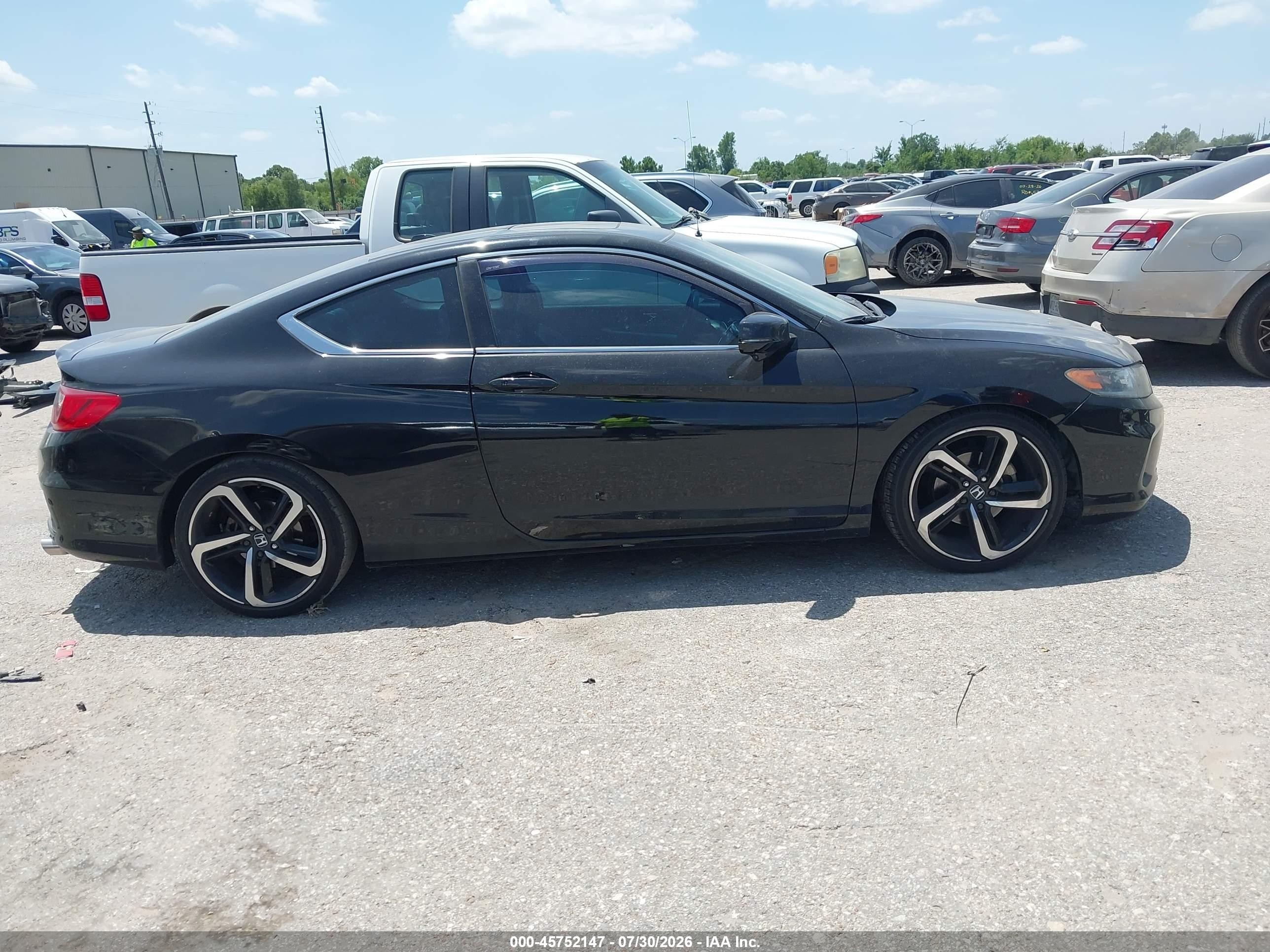 2014 Honda Accord Ex-l V-6 Black vin: 1HGCT2B88EA004593