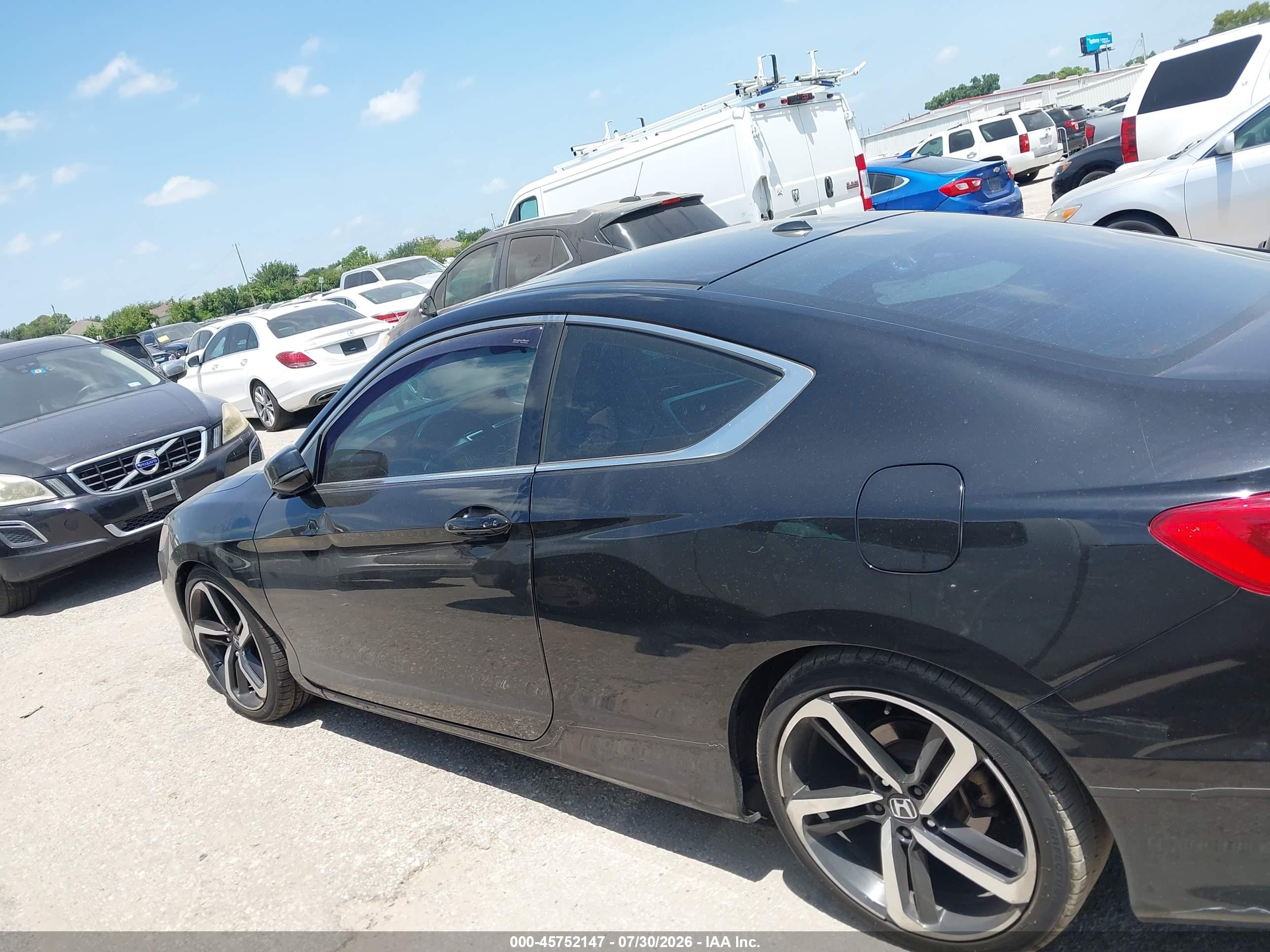 2014 Honda Accord Ex-l V-6 Black vin: 1HGCT2B88EA004593