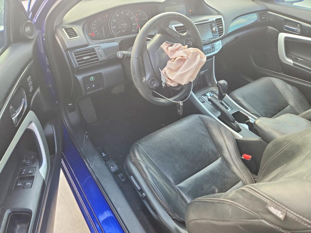 2015 Honda Accord Exl Blue vin: 1HGCT2B88FA000562