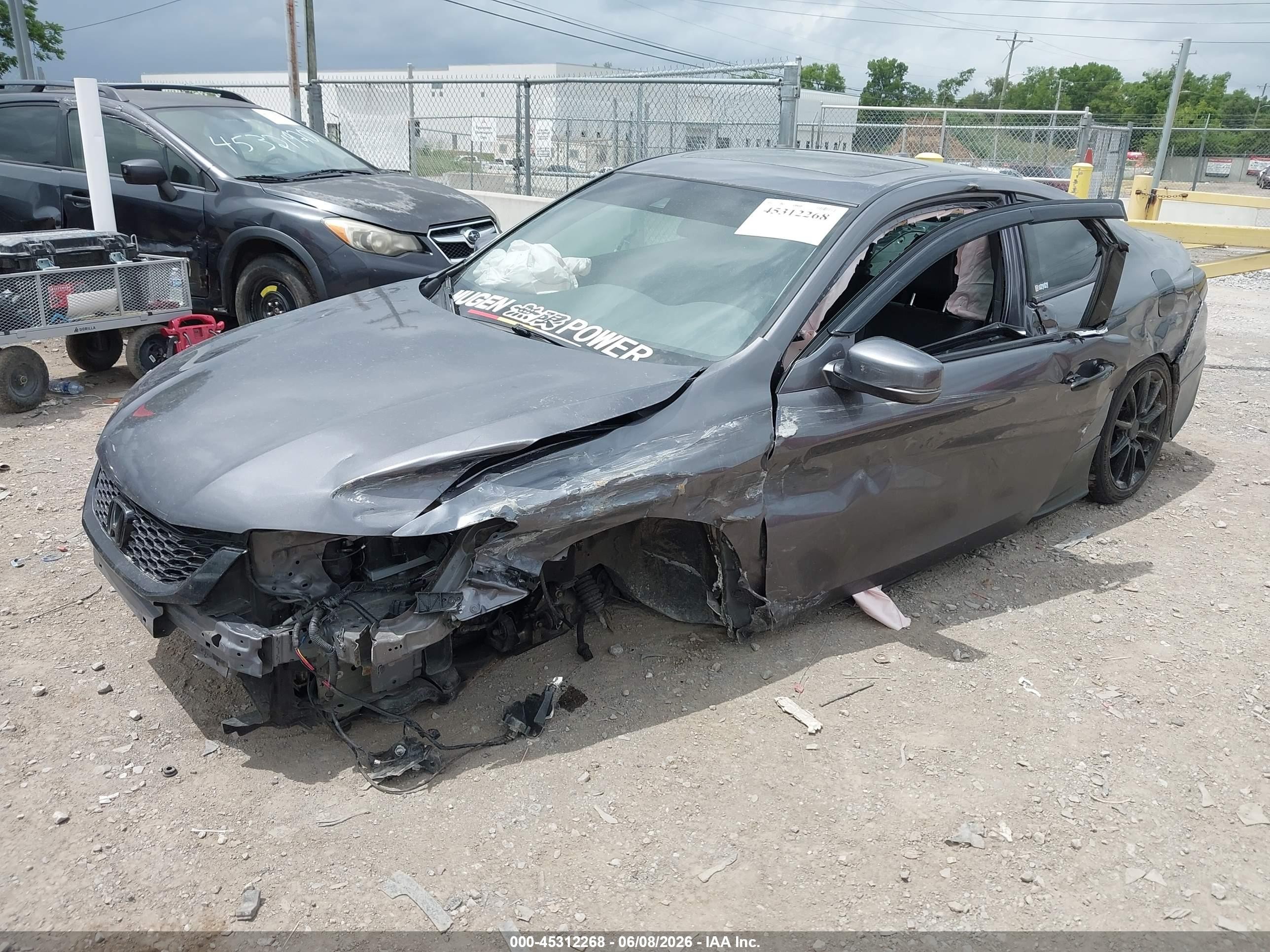 2015 Honda Accord Ex-l V-6 Gray vin: 1HGCT2B88FA003977