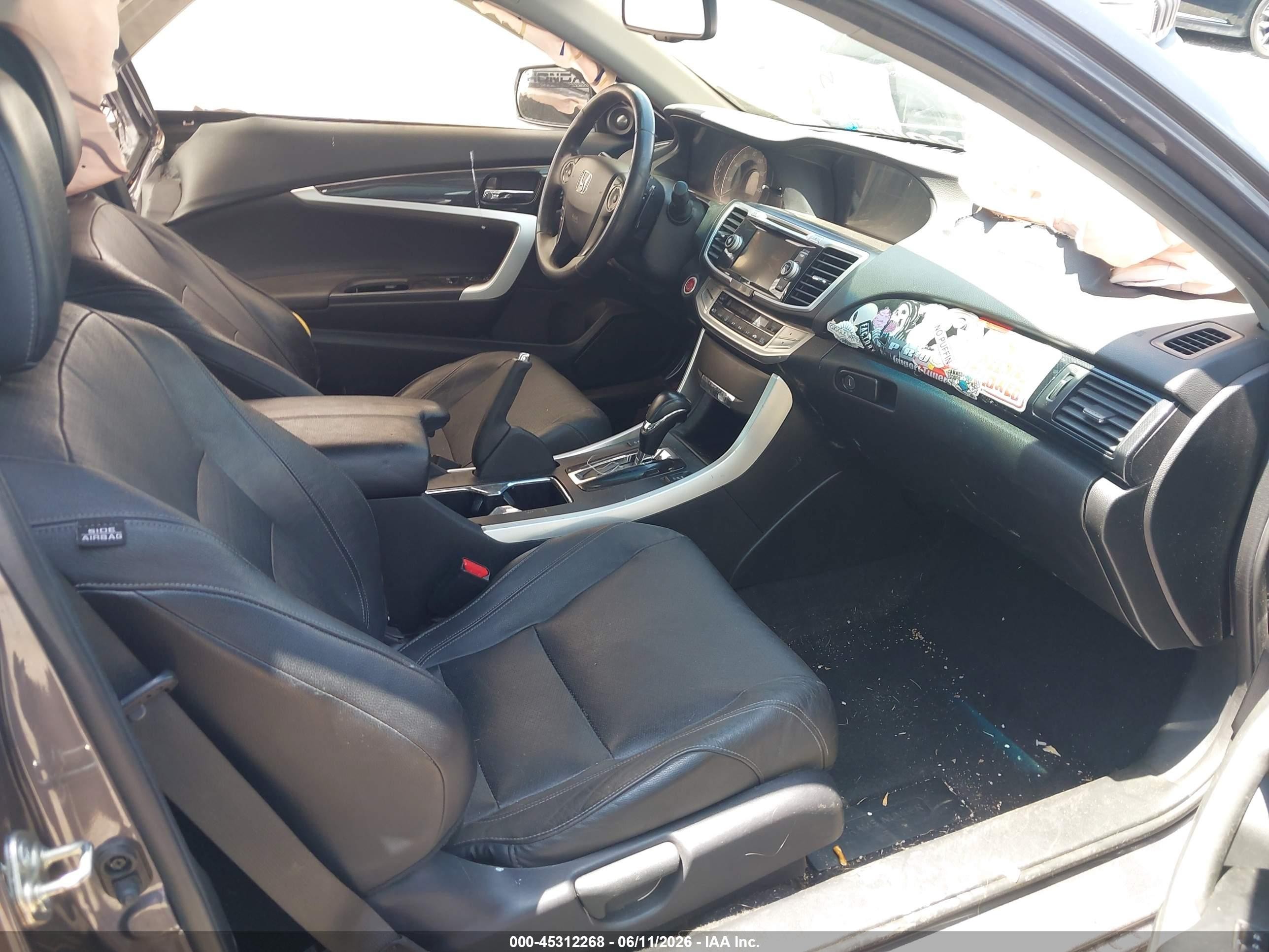 2015 Honda Accord Ex-l V-6 Gray vin: 1HGCT2B88FA003977