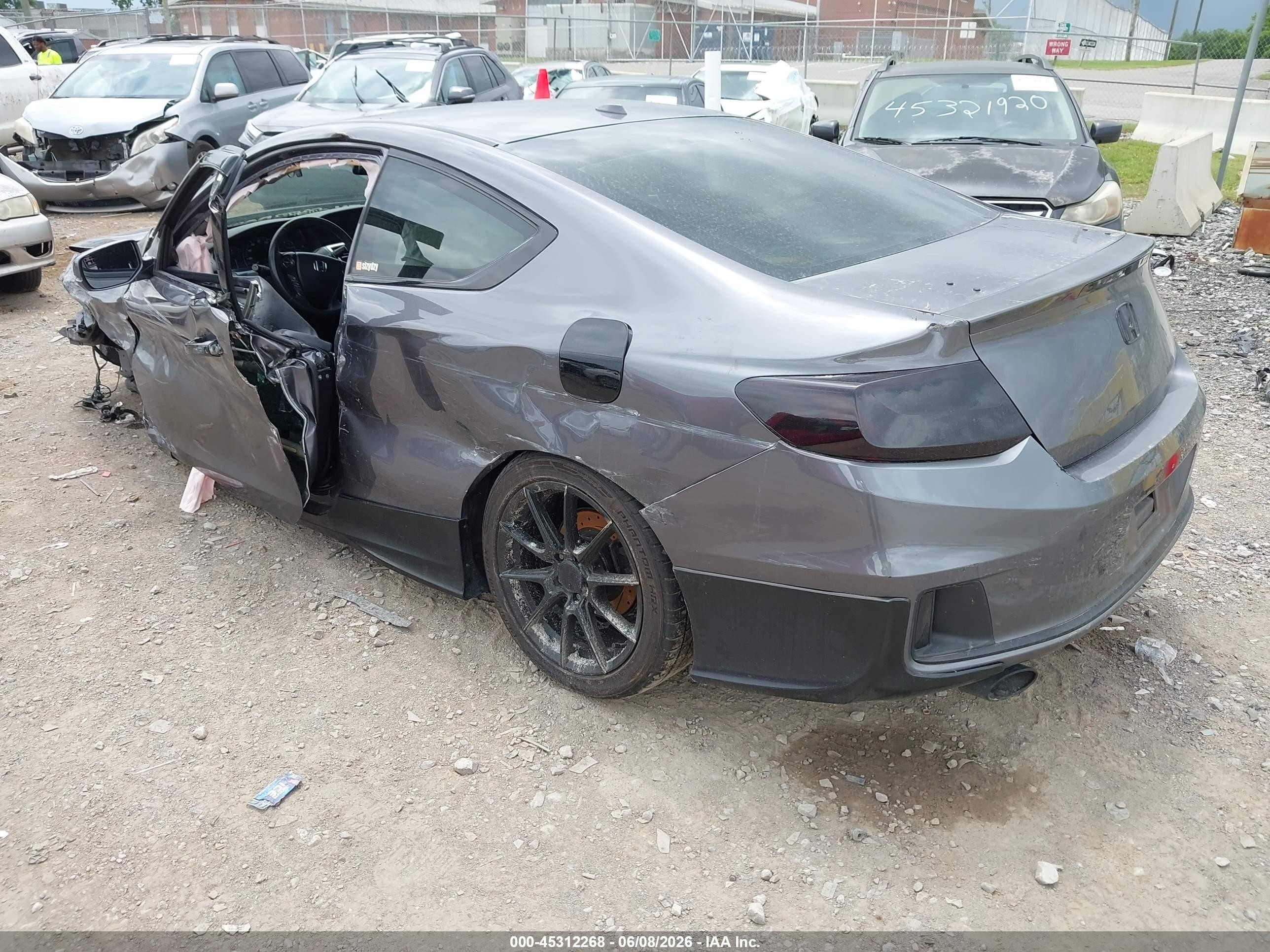 2015 Honda Accord Ex-l V-6 Gray vin: 1HGCT2B88FA003977