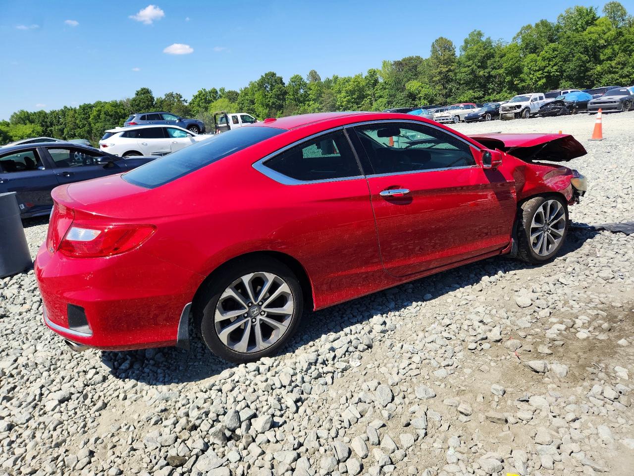 2015 Honda Accord Exl Red vin: 1HGCT2B88FA004014