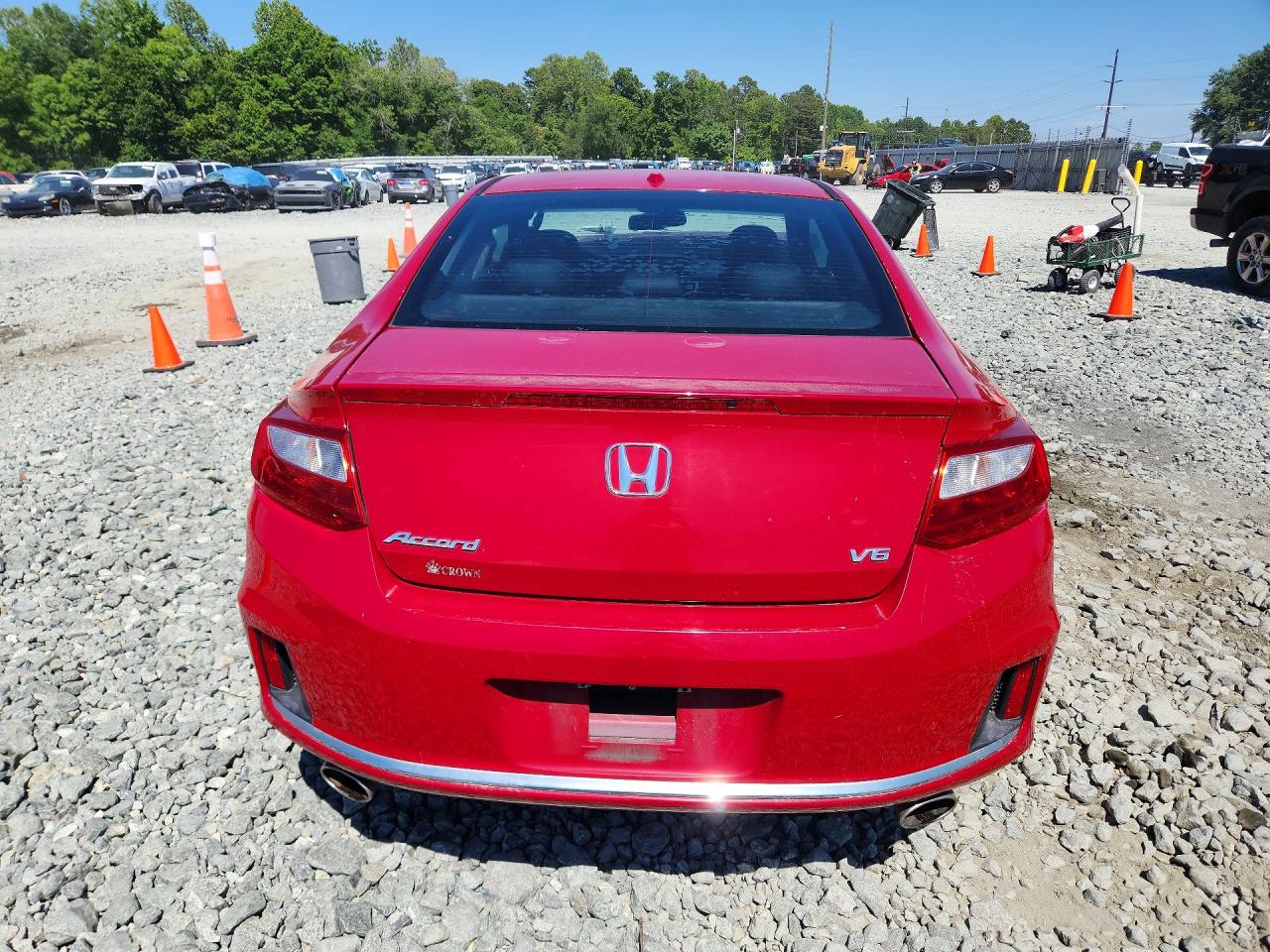 2015 Honda Accord Exl Red vin: 1HGCT2B88FA004014