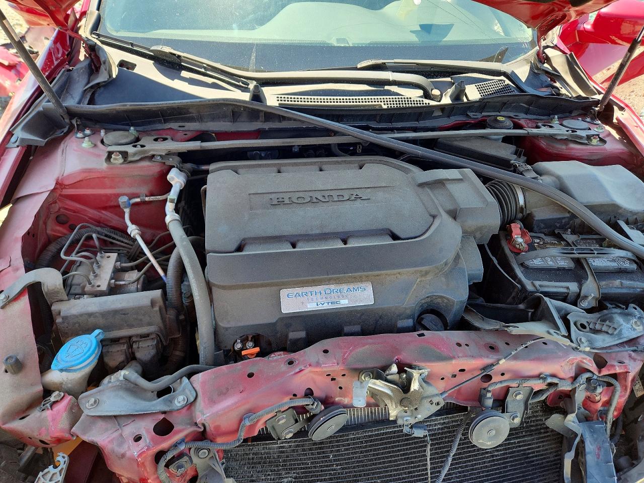 2015 Honda Accord Exl Red vin: 1HGCT2B88FA004014