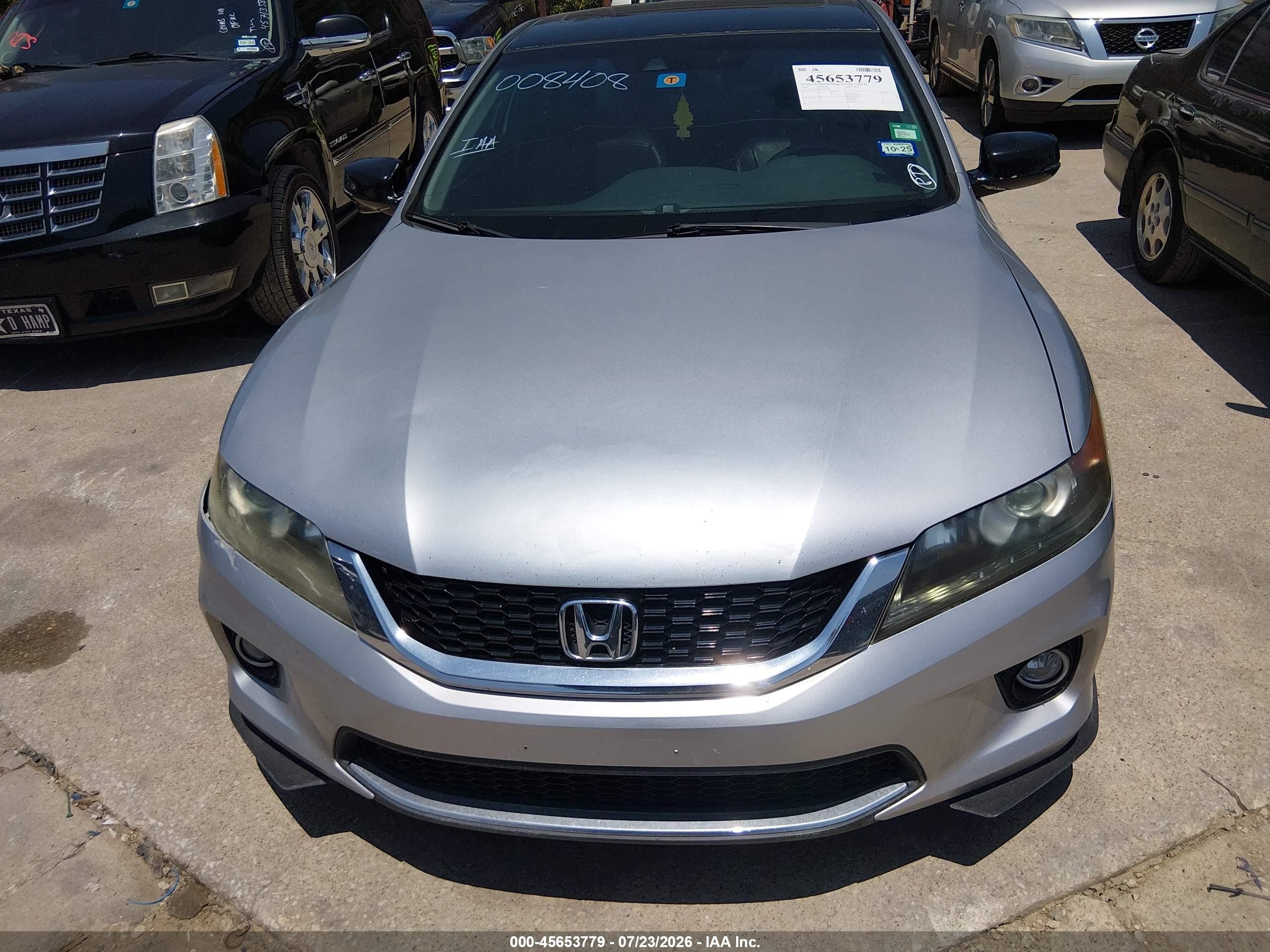 2013 Honda Accord Ex-l V-6 Серый vin: 1HGCT2B89DA008408