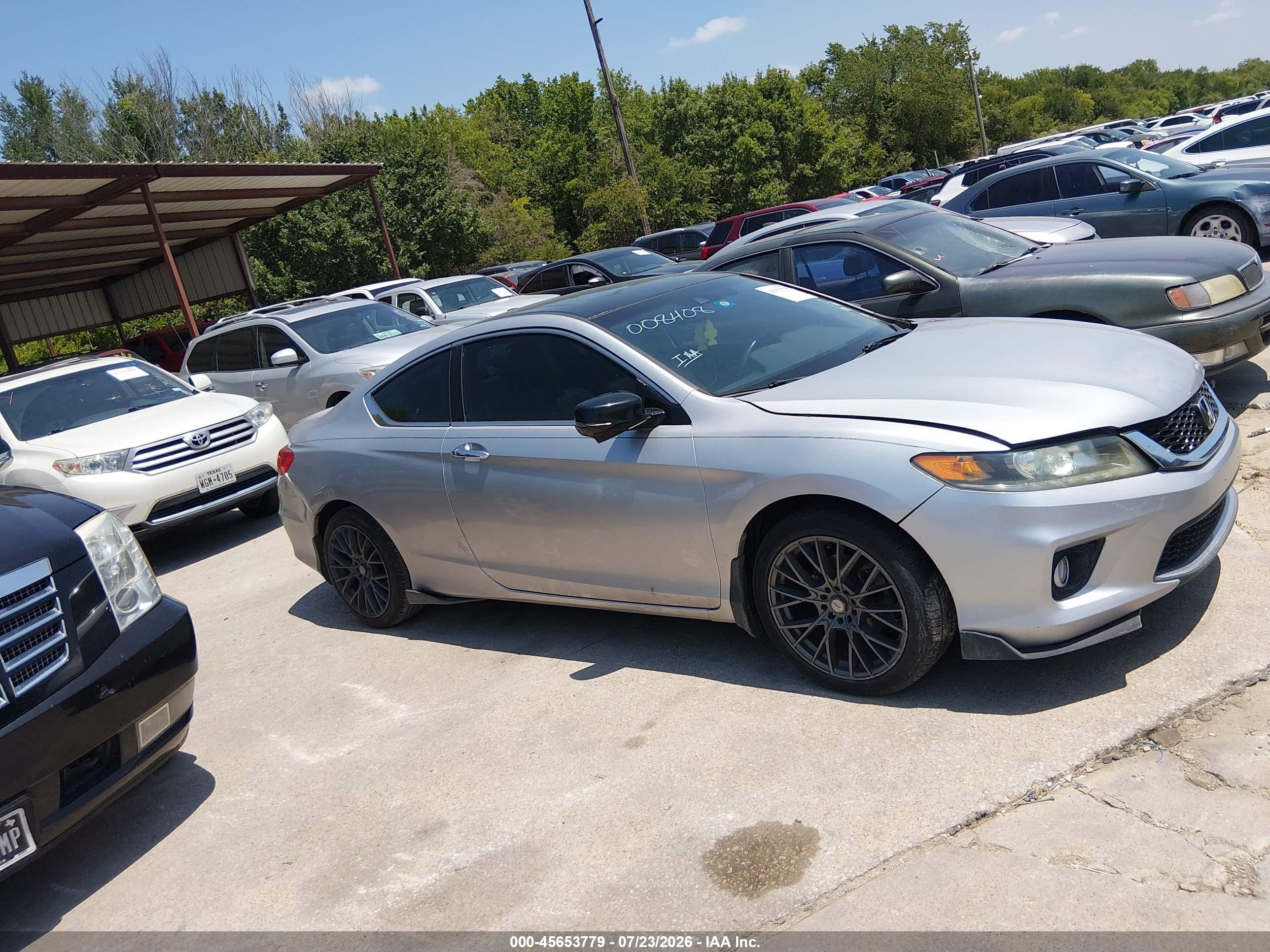 2013 Honda Accord Ex-l V-6 Серый vin: 1HGCT2B89DA008408