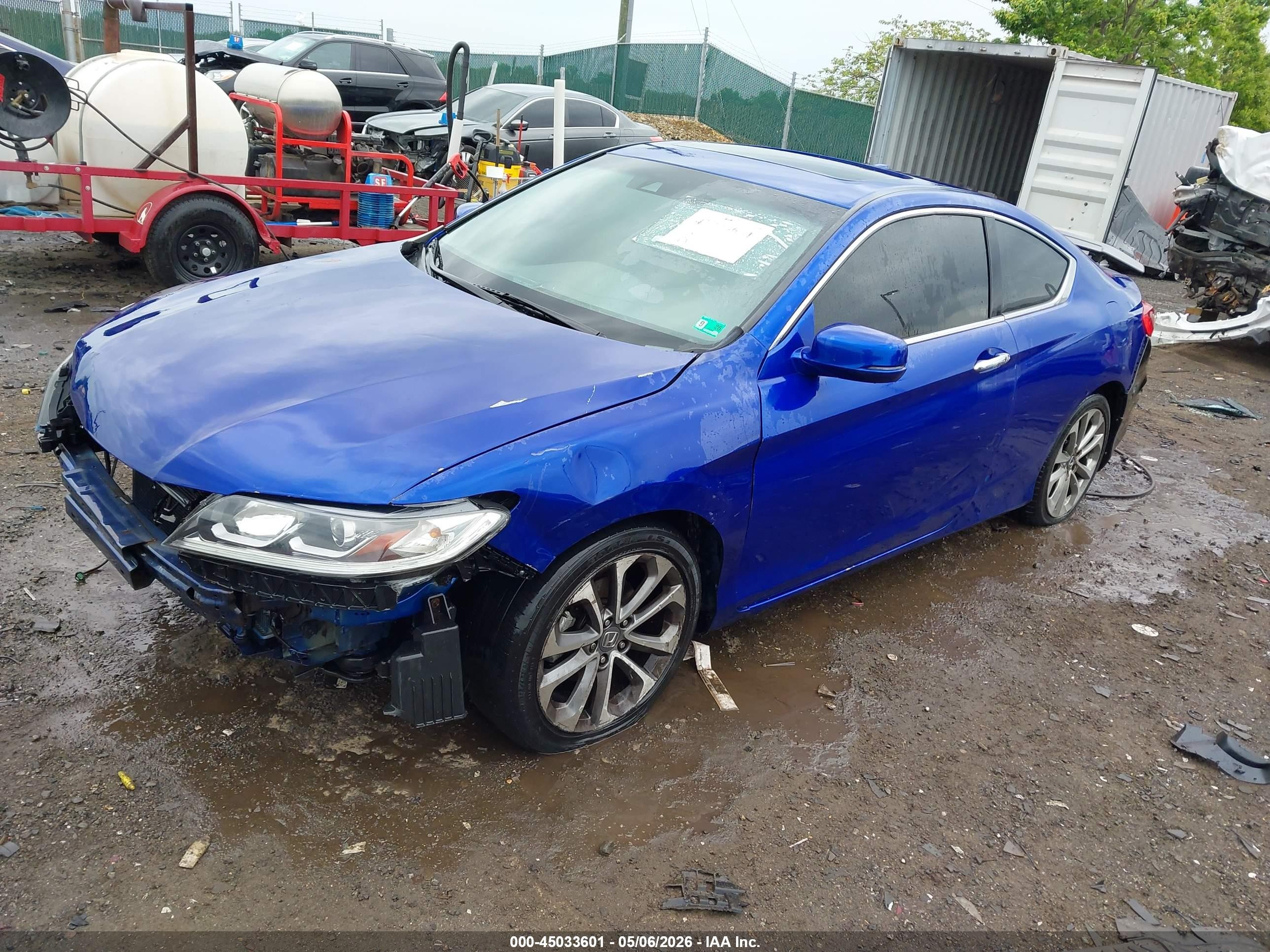 2013 Honda Accord Ex-l V-6 Navy vin: 1HGCT2B89DA008750