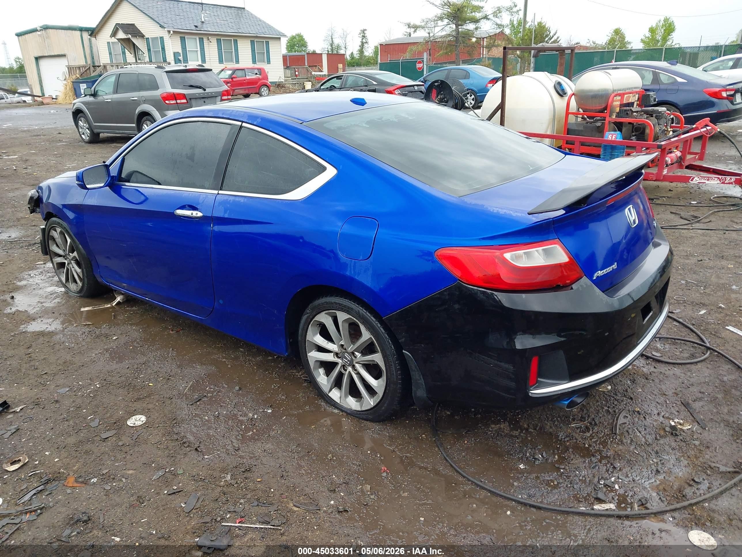 2013 Honda Accord Ex-l V-6 Navy vin: 1HGCT2B89DA008750