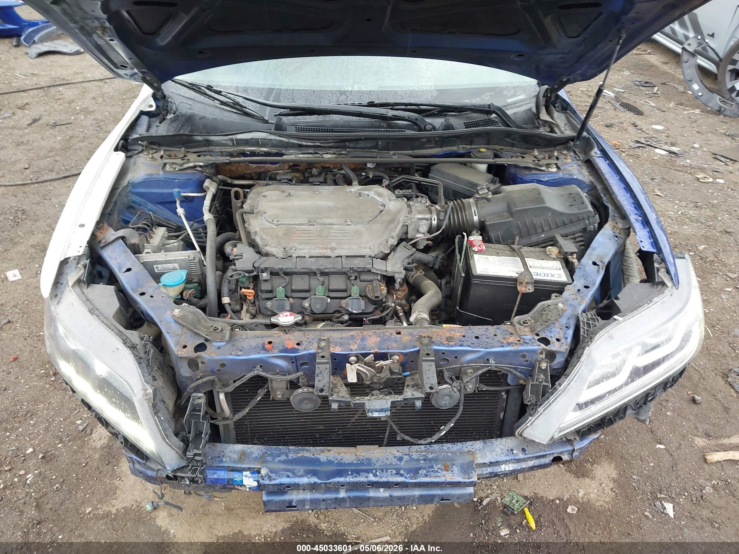 2013 Honda Accord Ex-l V-6 Navy vin: 1HGCT2B89DA008750
