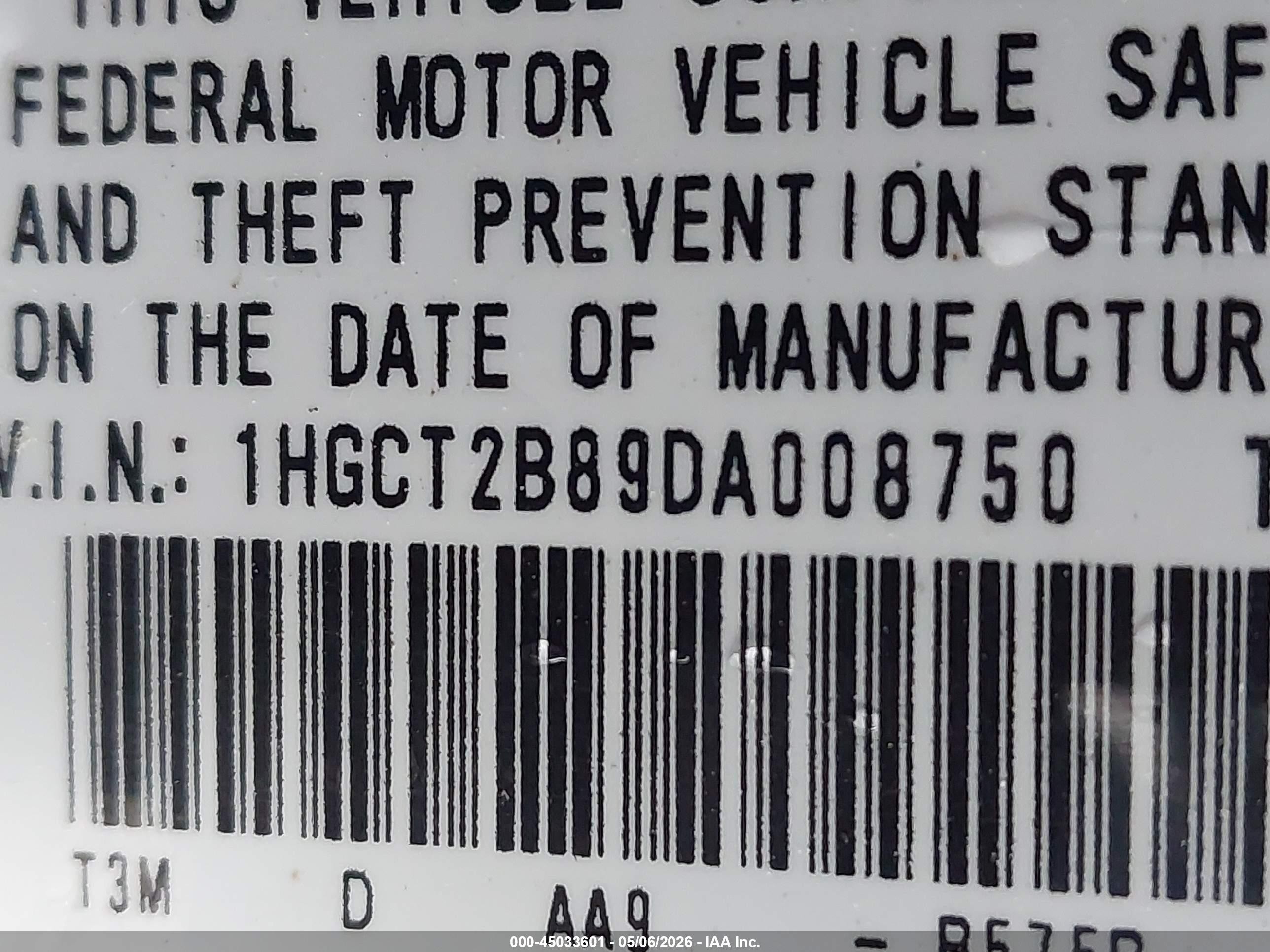 2013 Honda Accord Ex-l V-6 Navy vin: 1HGCT2B89DA008750