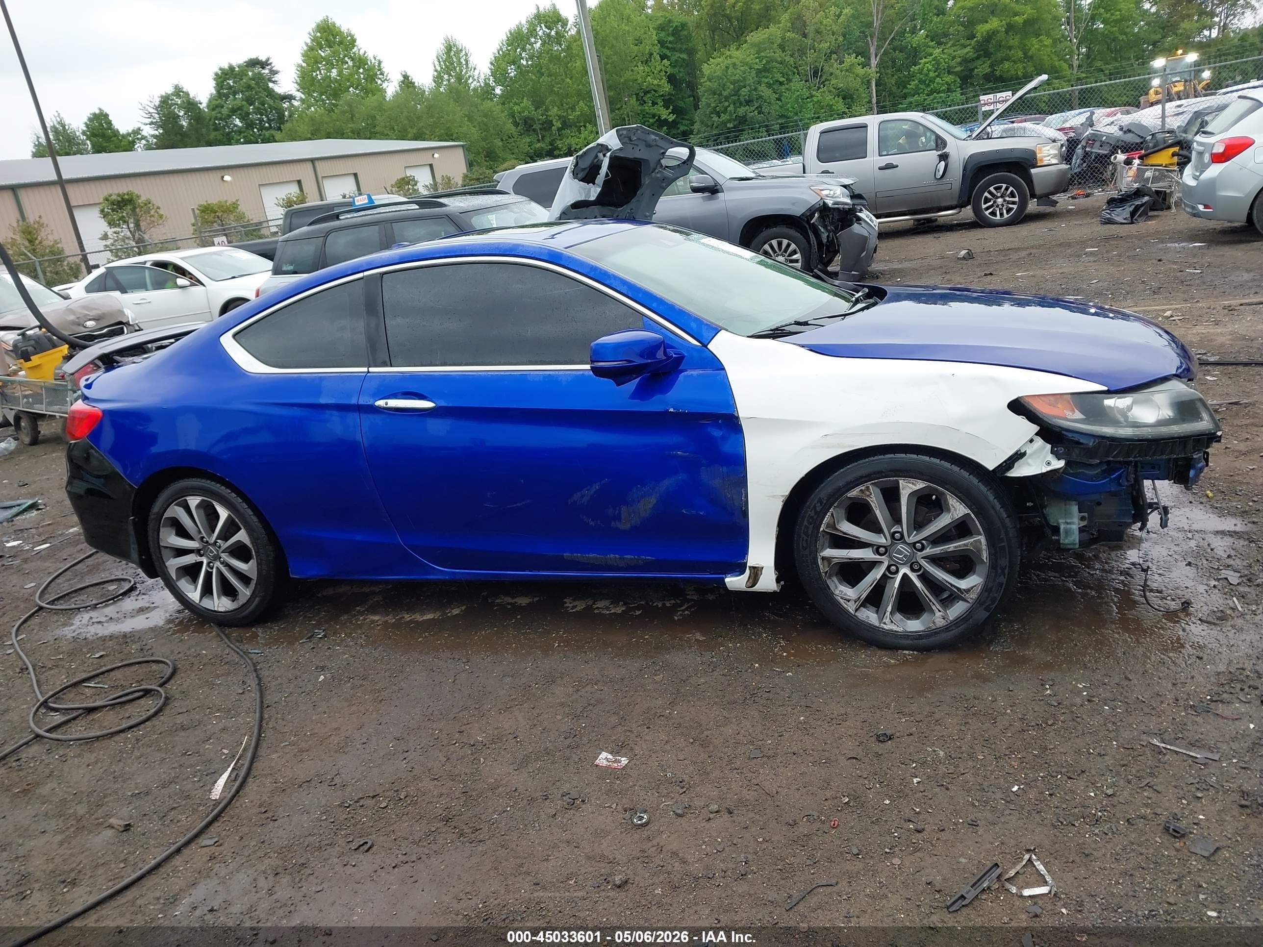 2013 Honda Accord Ex-l V-6 Navy vin: 1HGCT2B89DA008750