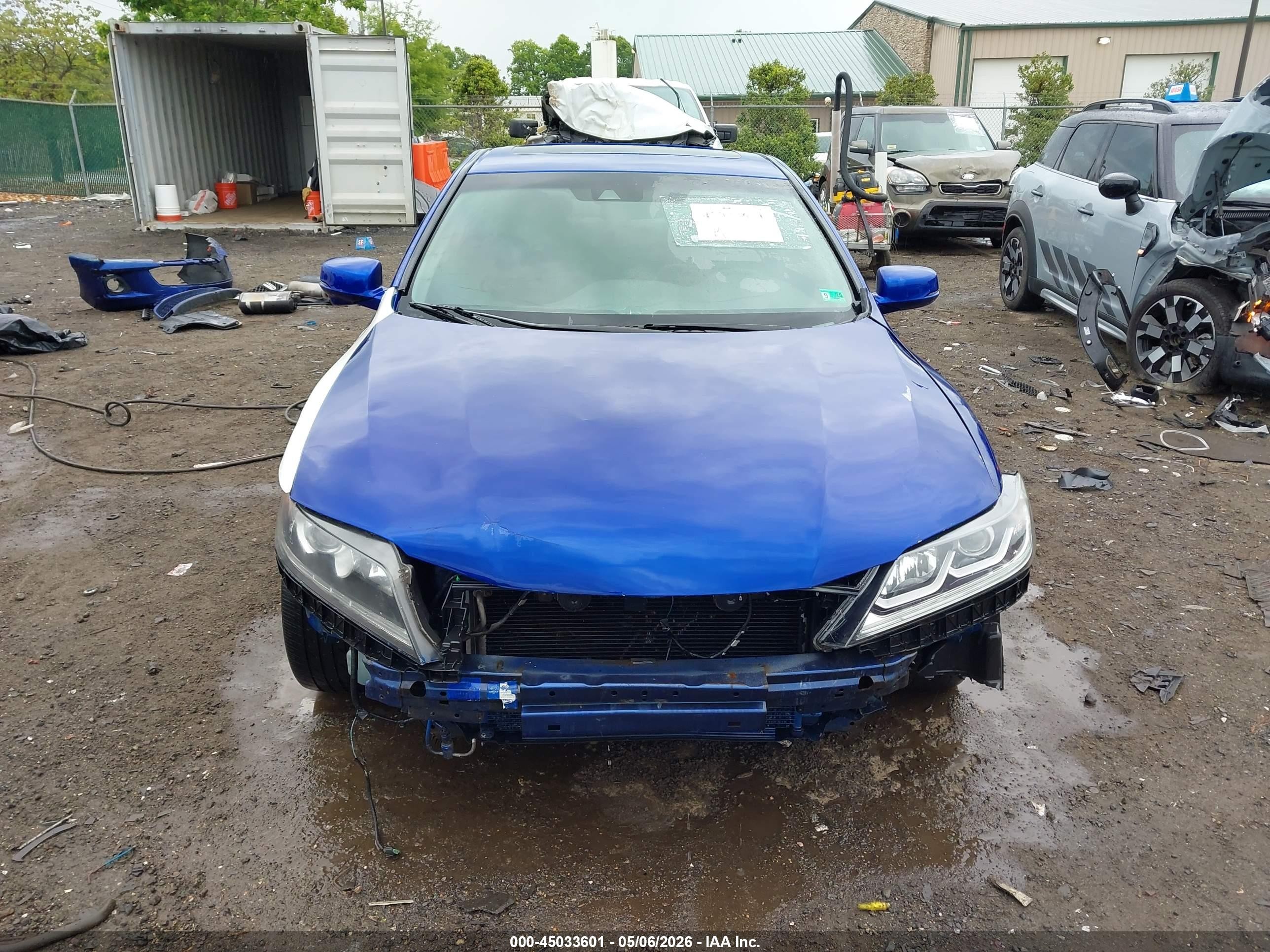 2013 Honda Accord Ex-l V-6 Navy vin: 1HGCT2B89DA008750