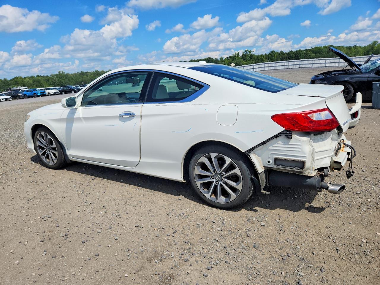 2013 Honda Accord Exl White vin: 1HGCT2B89DA009123