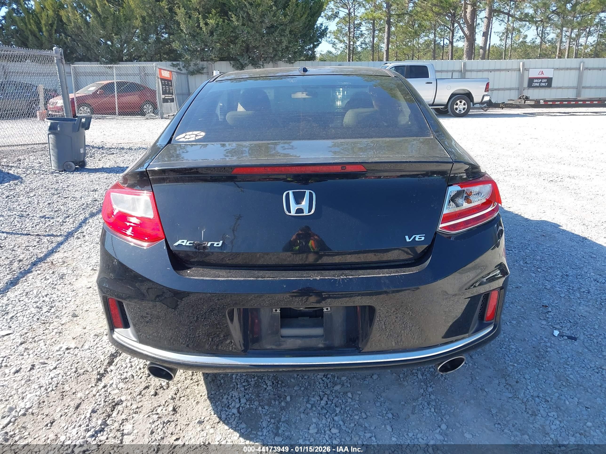 2014 Honda Accord Ex-l V-6 Black vin: 1HGCT2B89EA000326