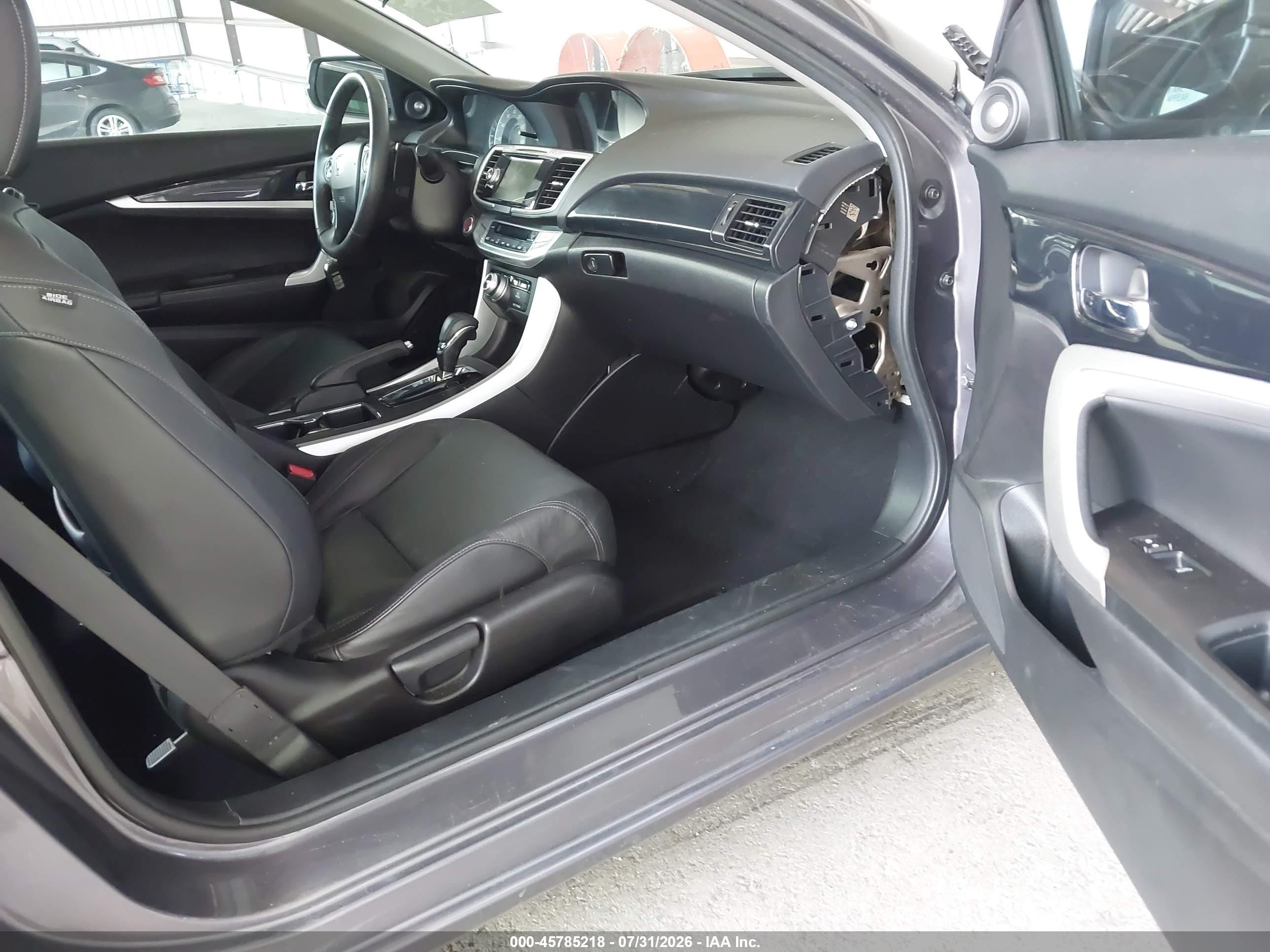 2014 Honda Accord Ex-l V-6 Gray vin: 1HGCT2B89EA003825