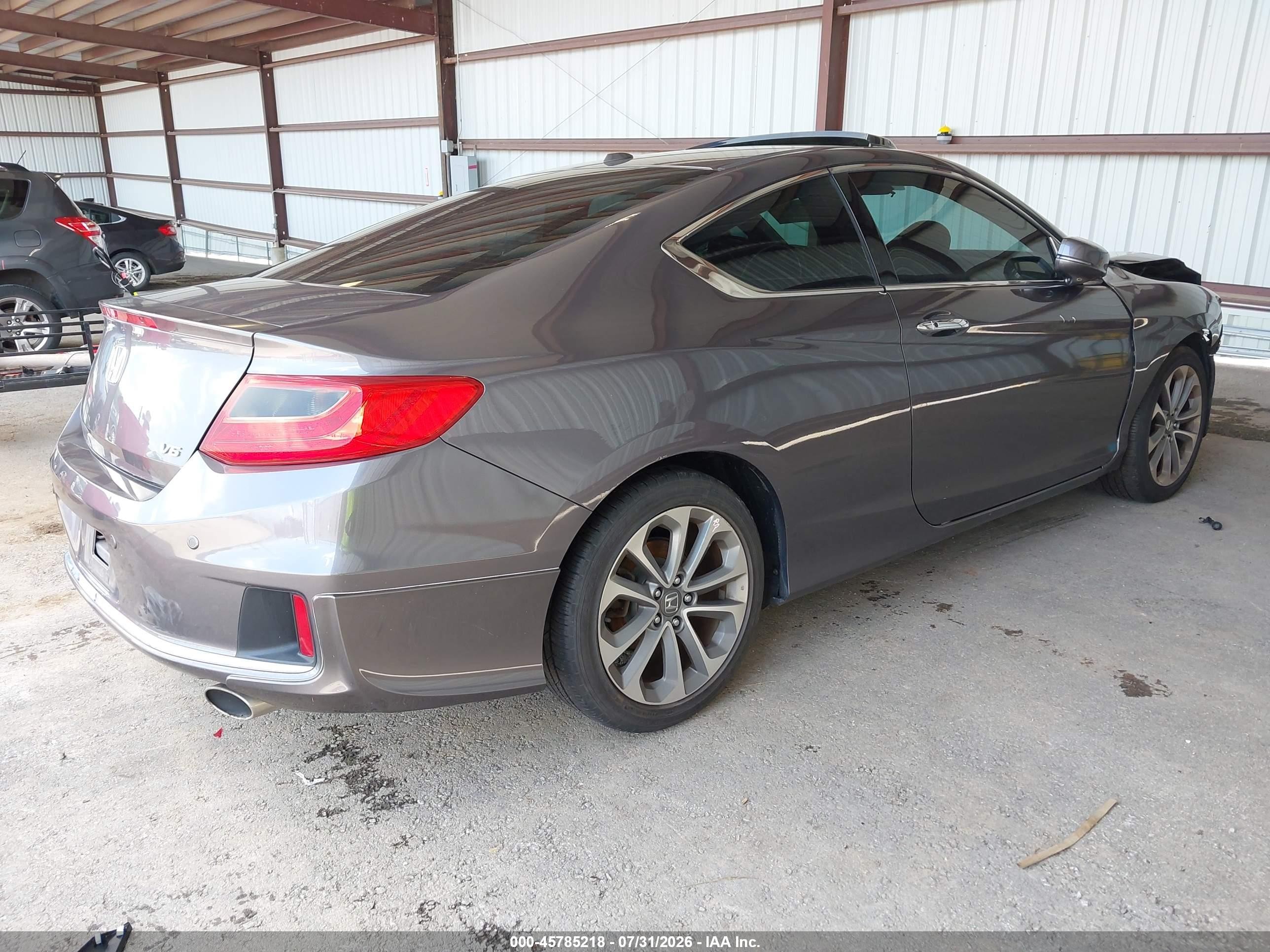 2014 Honda Accord Ex-l V-6 Gray vin: 1HGCT2B89EA003825