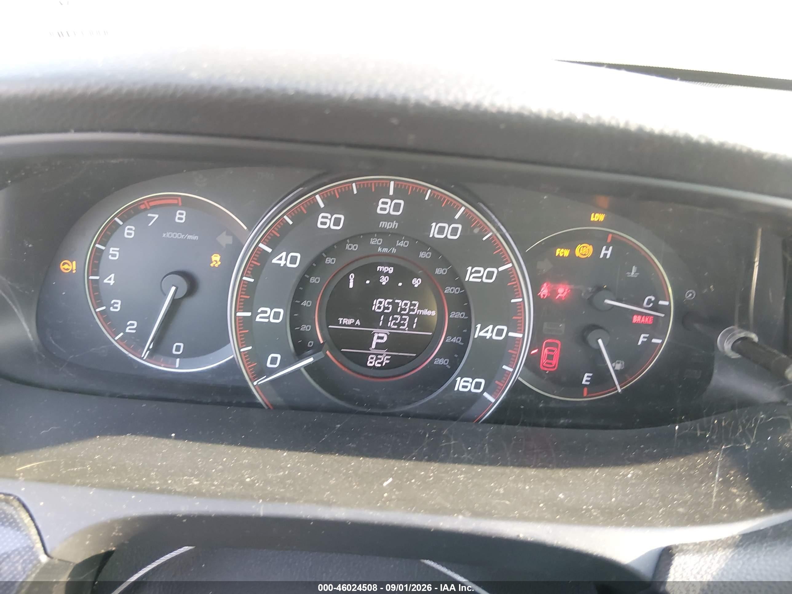 2015 Honda Accord Ex-l V-6 Red vin: 1HGCT2B89FA007617