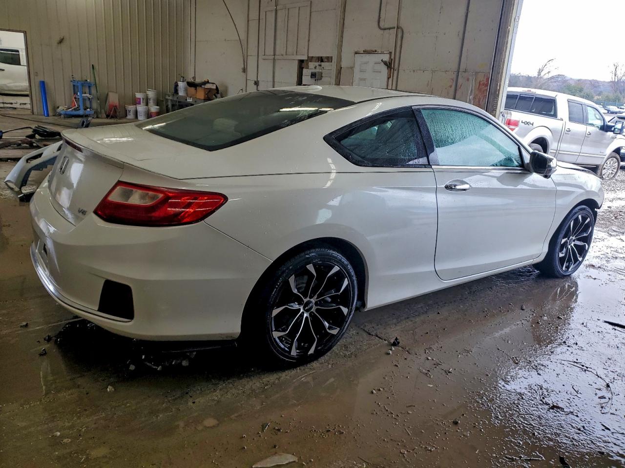 2013 Honda Accord Exl White vin: 1HGCT2B8XDA005811