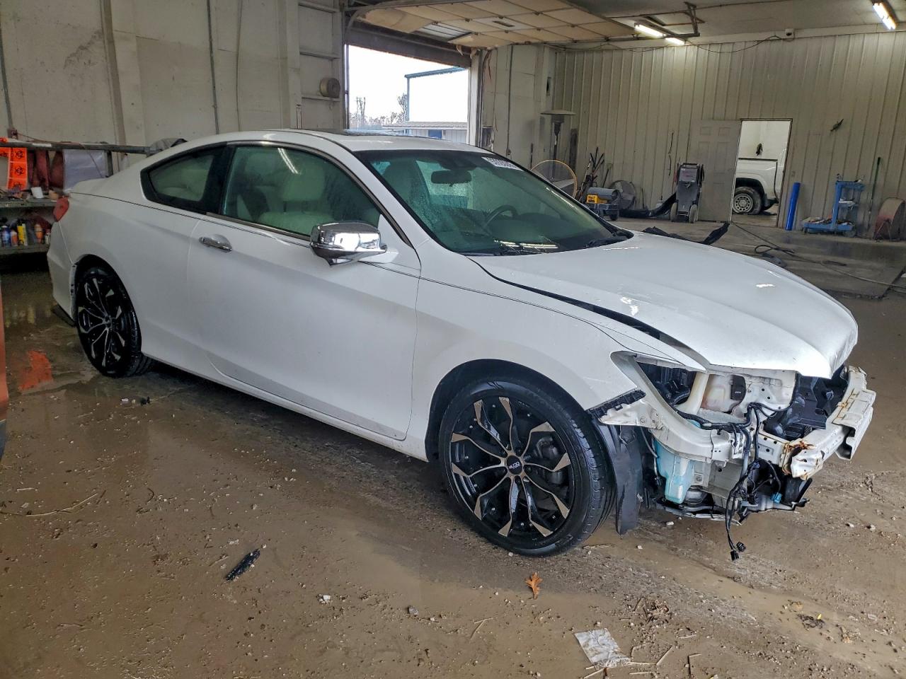 2013 Honda Accord Exl White vin: 1HGCT2B8XDA005811