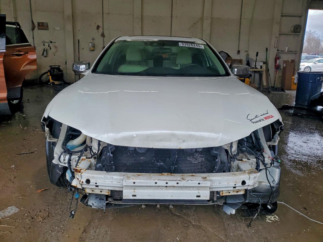 2013 Honda Accord Exl White vin: 1HGCT2B8XDA005811