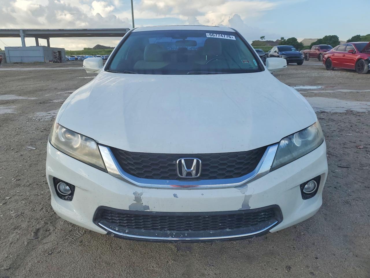 2013 Honda Accord Exl White vin: 1HGCT2B8XDA010149