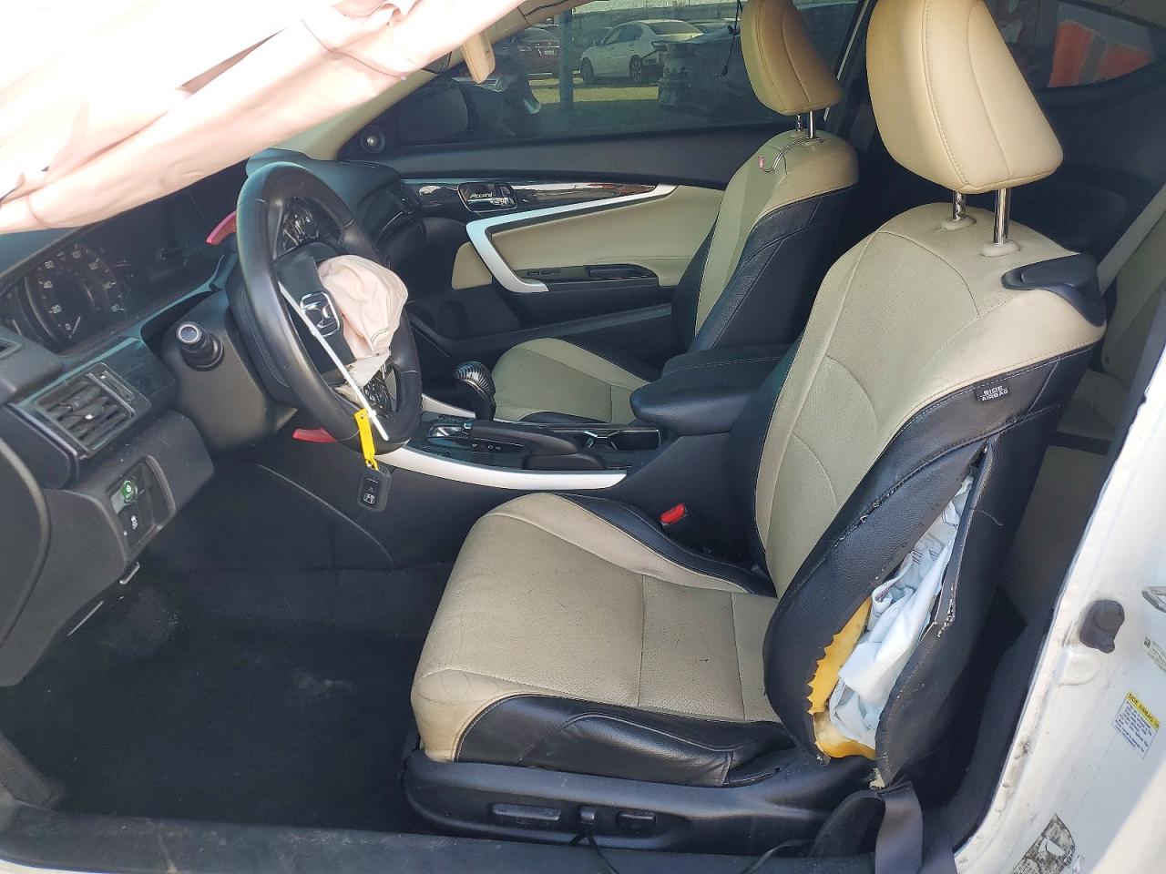 2014 Honda Accord Exl White vin: 1HGCT2B8XEA001985