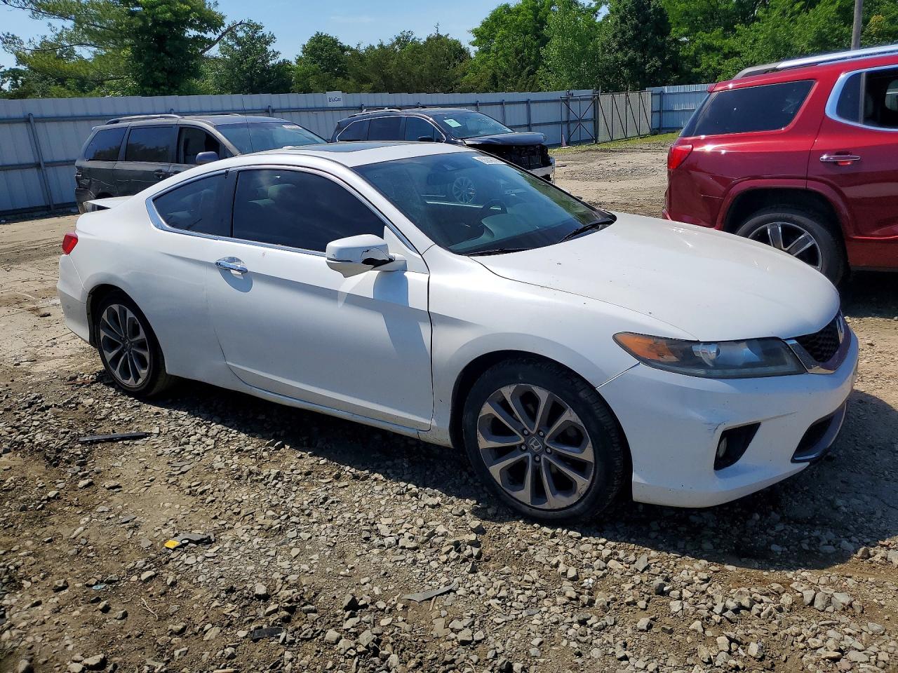 2014 Honda Accord Exl Белый vin: 1HGCT2B8XEA007186