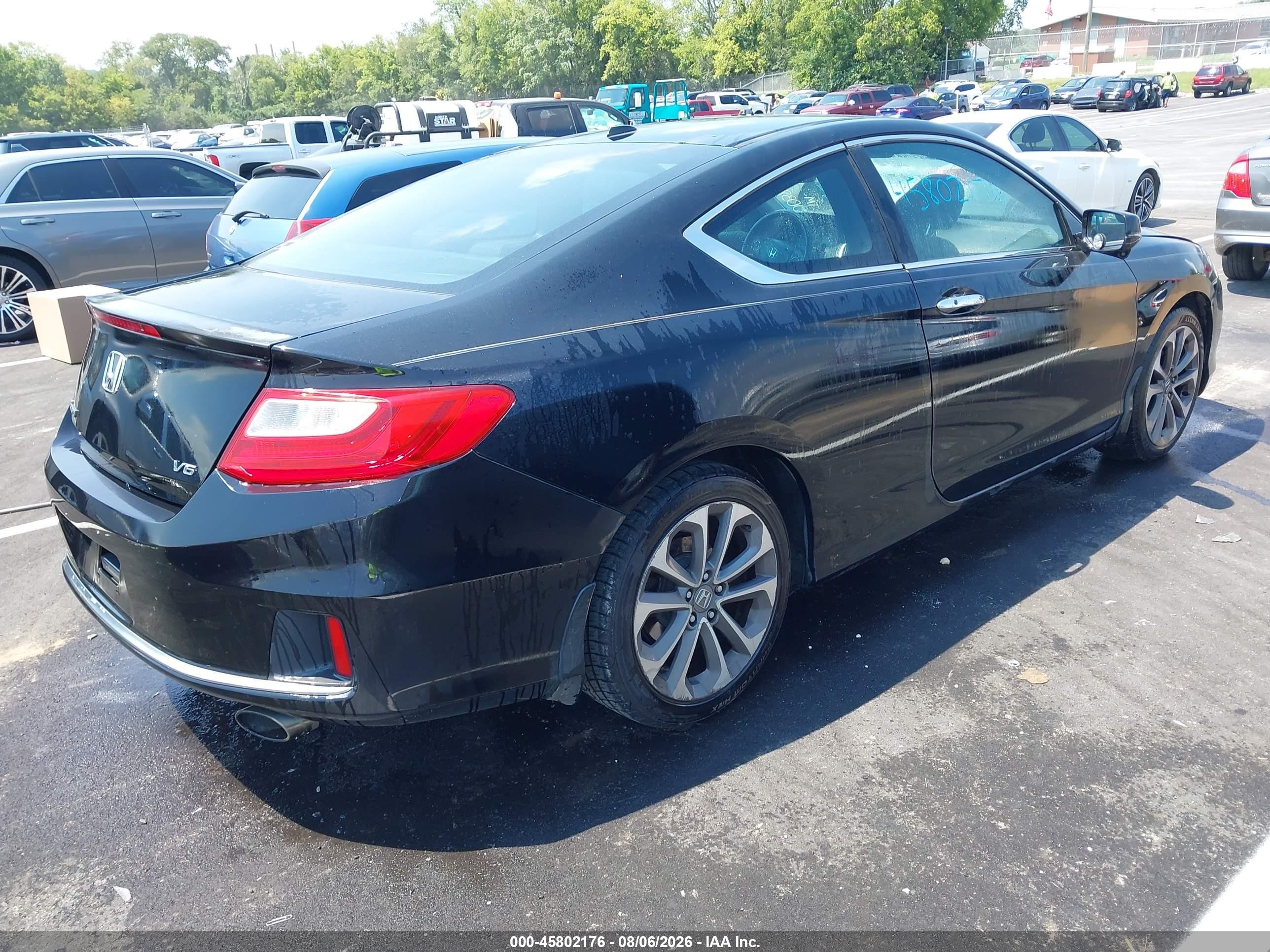 2015 Honda Accord Ex-l V-6 Черный vin: 1HGCT2B8XFA003897