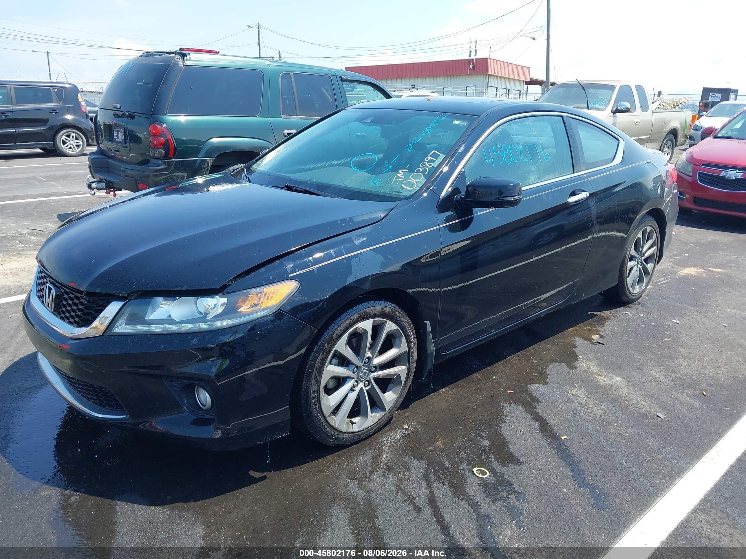 2015 Honda Accord Ex-l V-6 Черный vin: 1HGCT2B8XFA003897