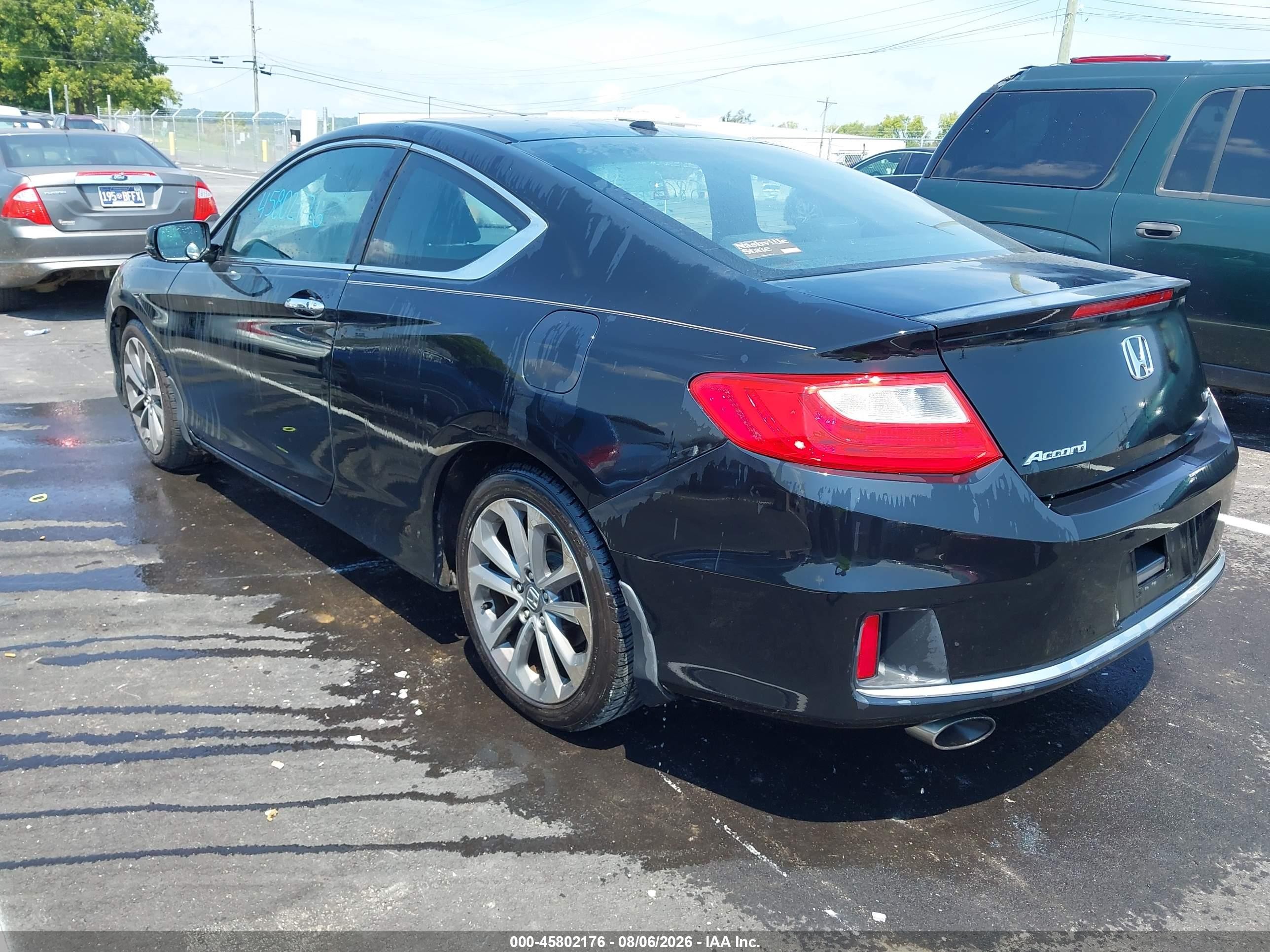 2015 Honda Accord Ex-l V-6 Черный vin: 1HGCT2B8XFA003897