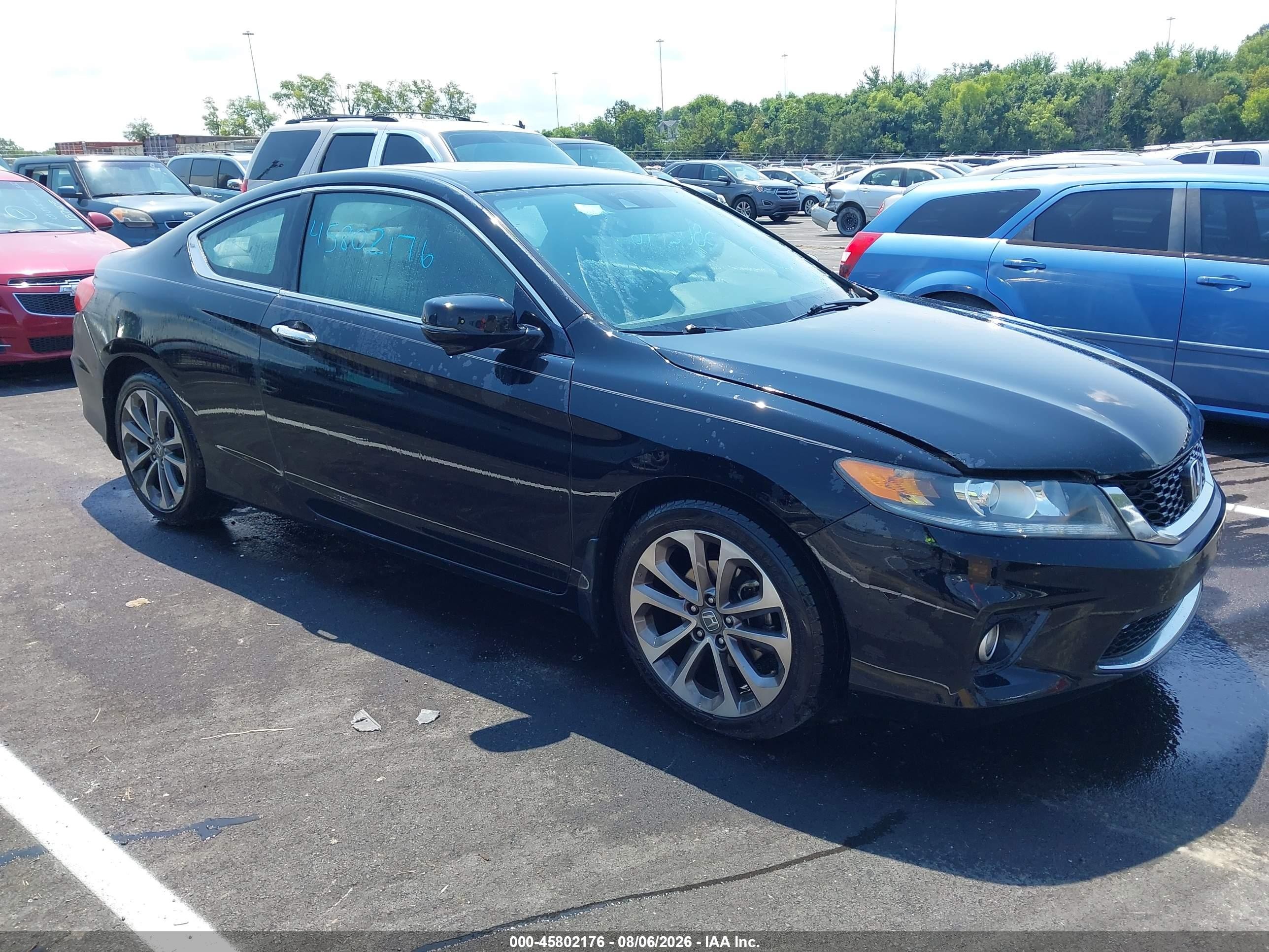 2015 Honda Accord Ex-l V-6 Black vin: 1HGCT2B8XFA003897