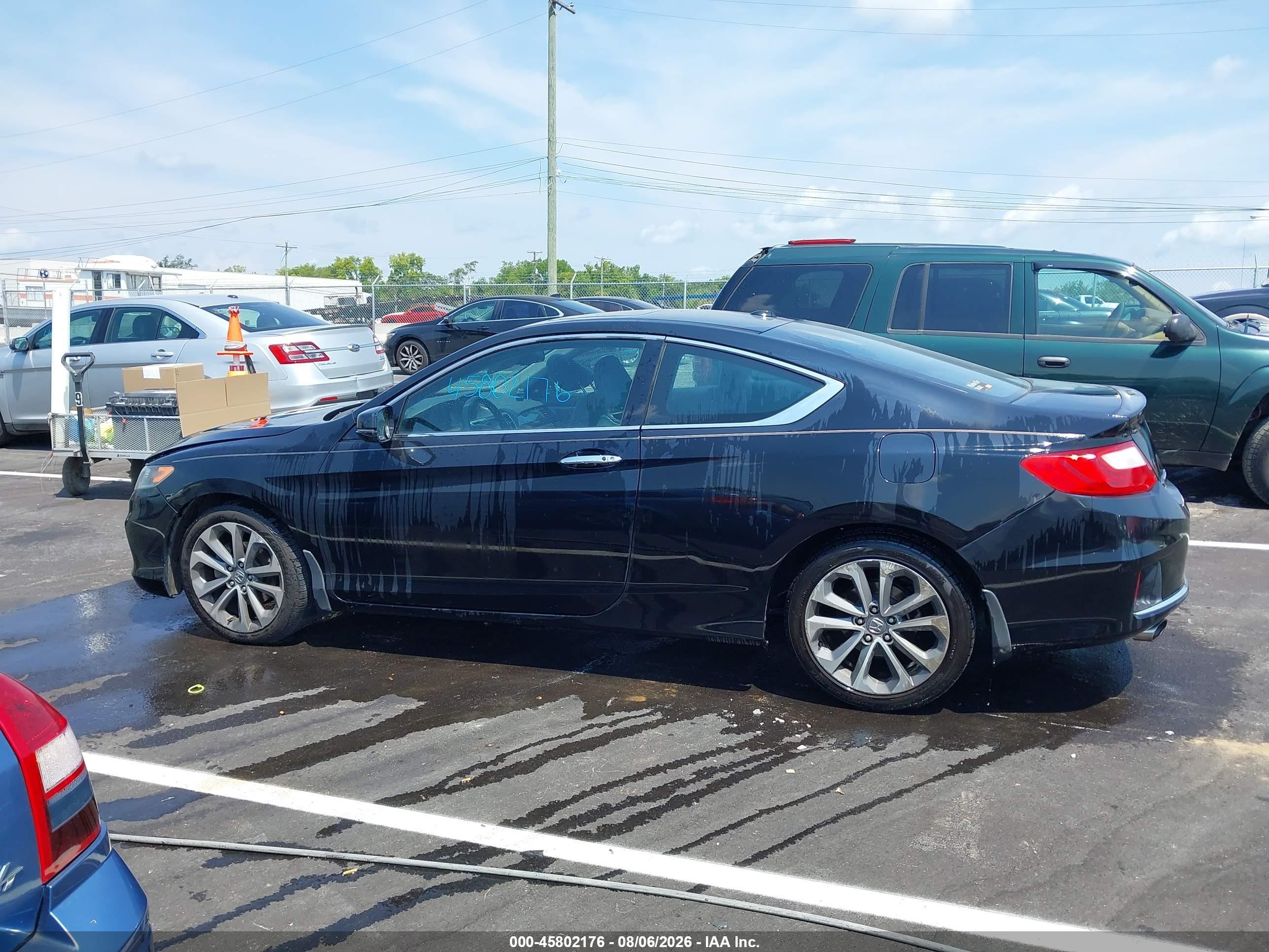 2015 Honda Accord Ex-l V-6 Черный vin: 1HGCT2B8XFA003897