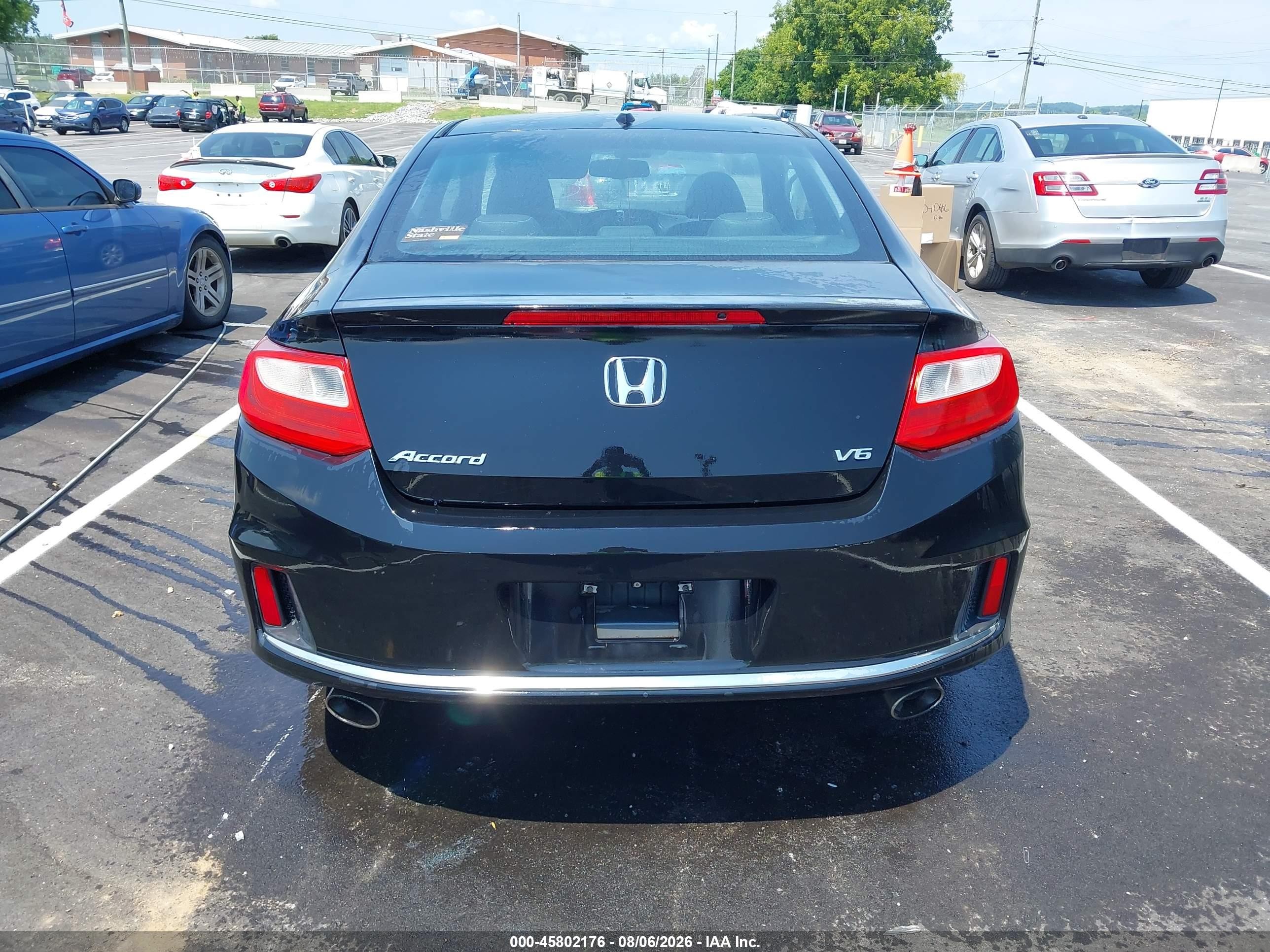 2015 Honda Accord Ex-l V-6 Черный vin: 1HGCT2B8XFA003897