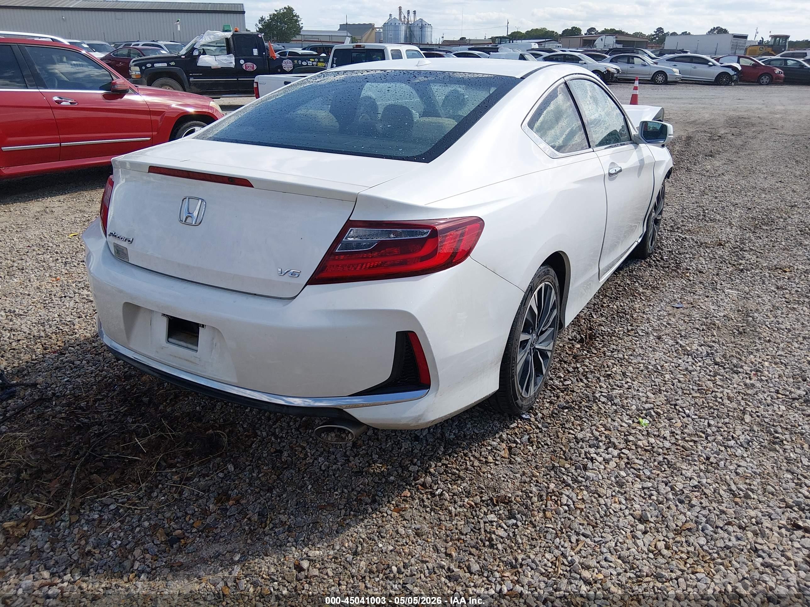 2016 Honda Accord Ex-l V-6 Белый vin: 1HGCT2B94GA002108
