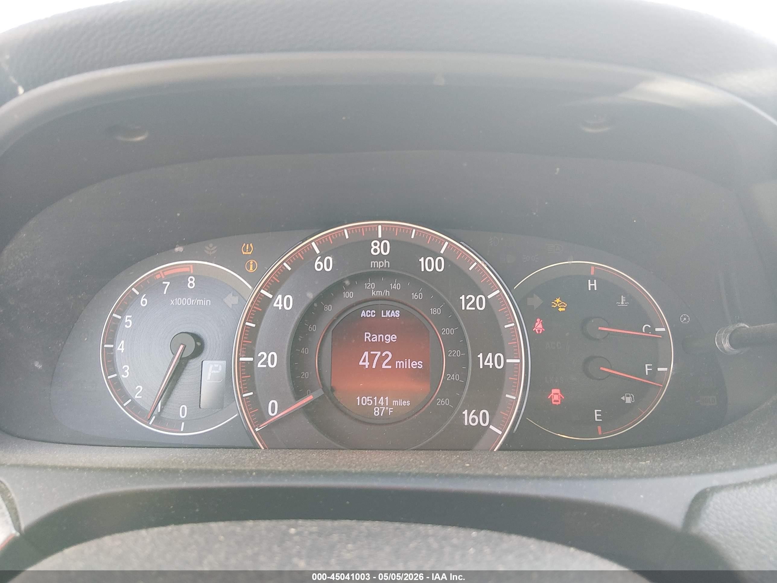 2016 Honda Accord Ex-l V-6 Белый vin: 1HGCT2B94GA002108