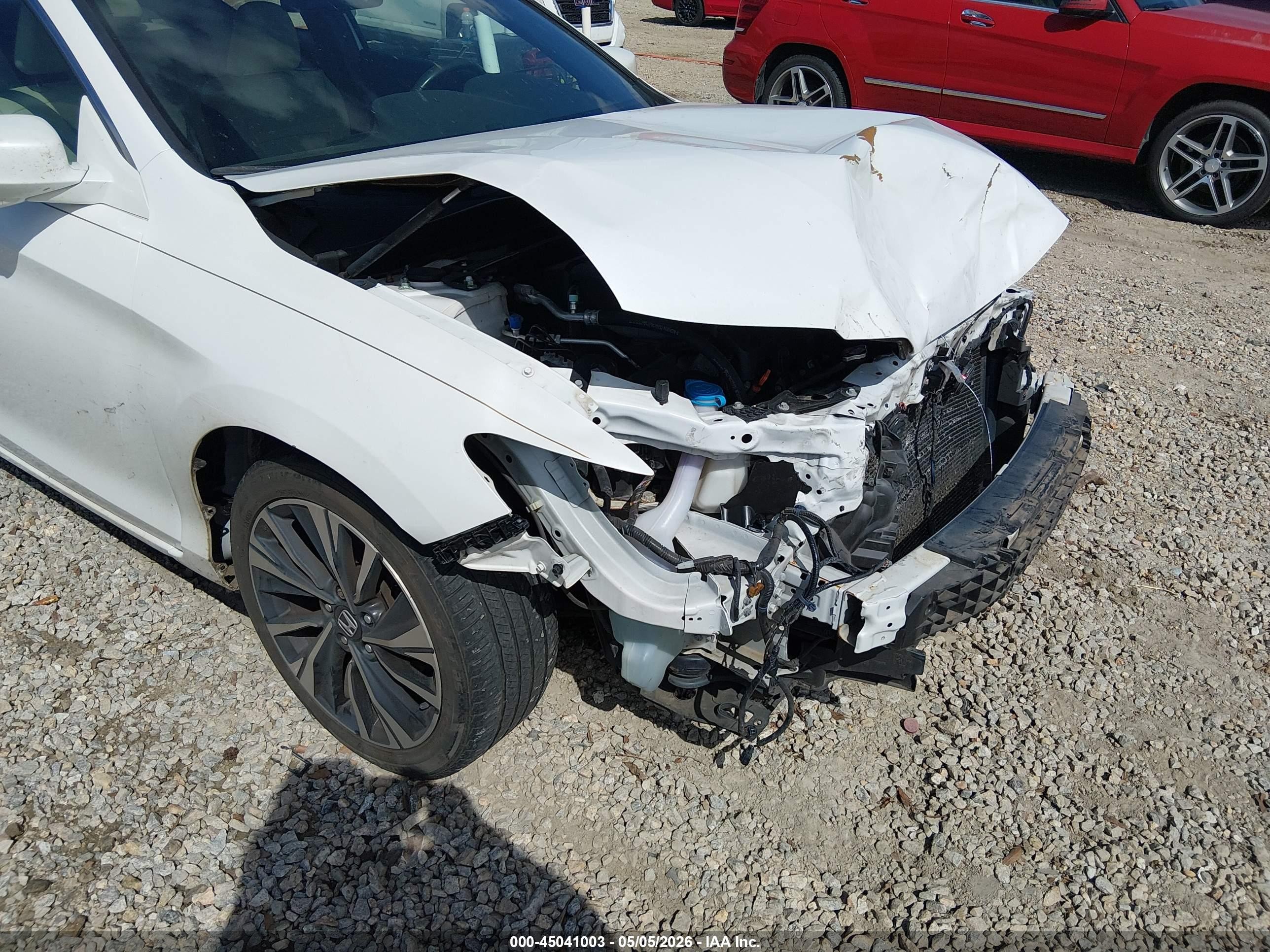 2016 Honda Accord Ex-l V-6 Белый vin: 1HGCT2B94GA002108