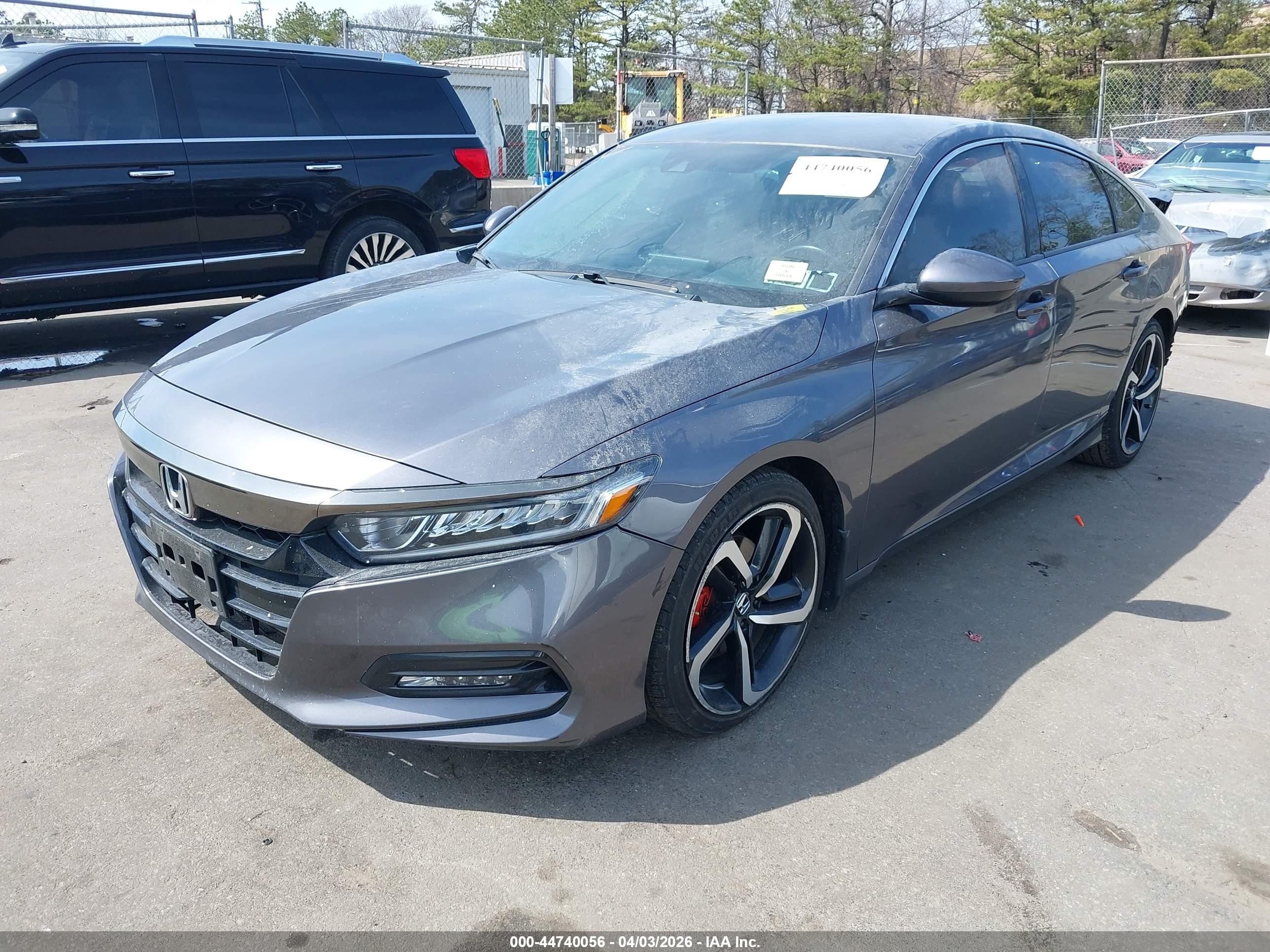 2019 Honda Accord Sport Gray vin: 1HGCV1E32KA108352