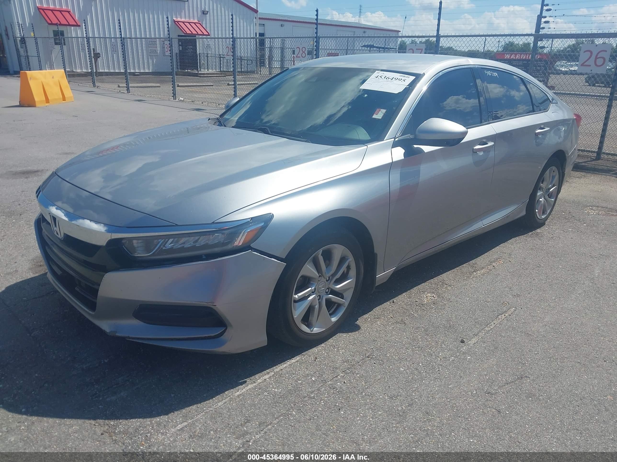 2019 Honda Accord Lx Silver vin: 1HGCV1F10KA020073