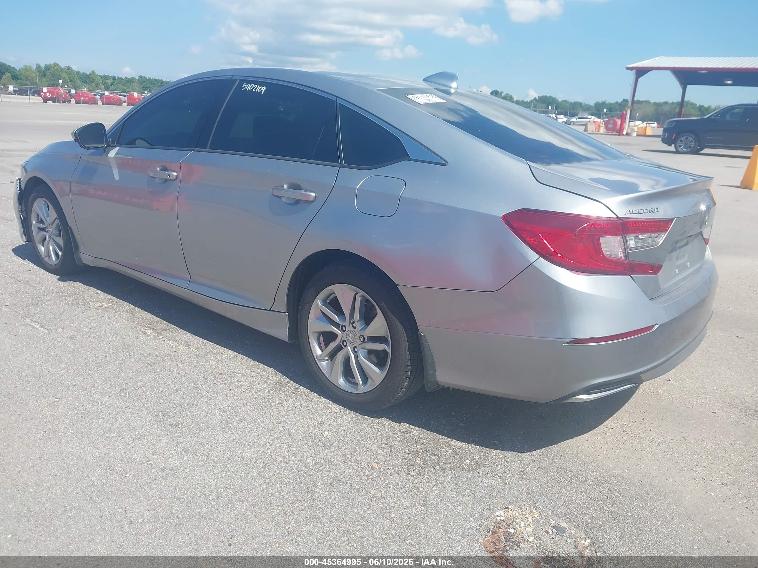 2019 Honda Accord Lx Silver vin: 1HGCV1F10KA020073