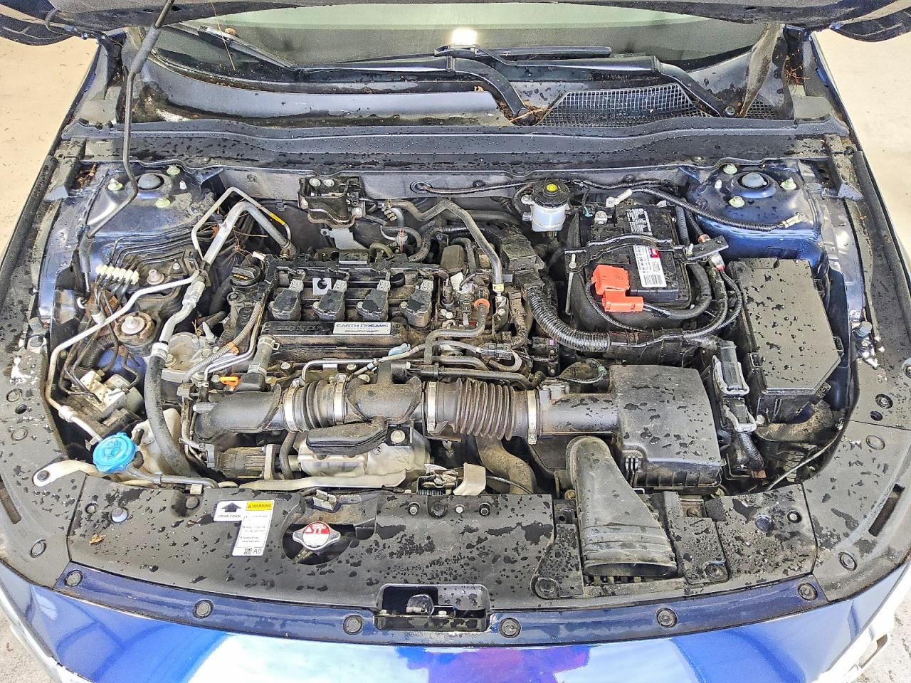 2019 Honda Accord Lx Blue vin: 1HGCV1F10KA150984