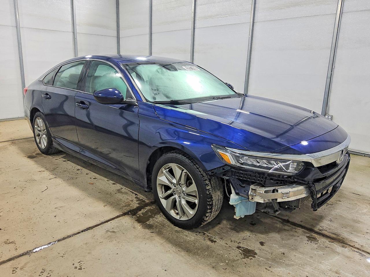 2019 Honda Accord Lx Blue vin: 1HGCV1F10KA150984