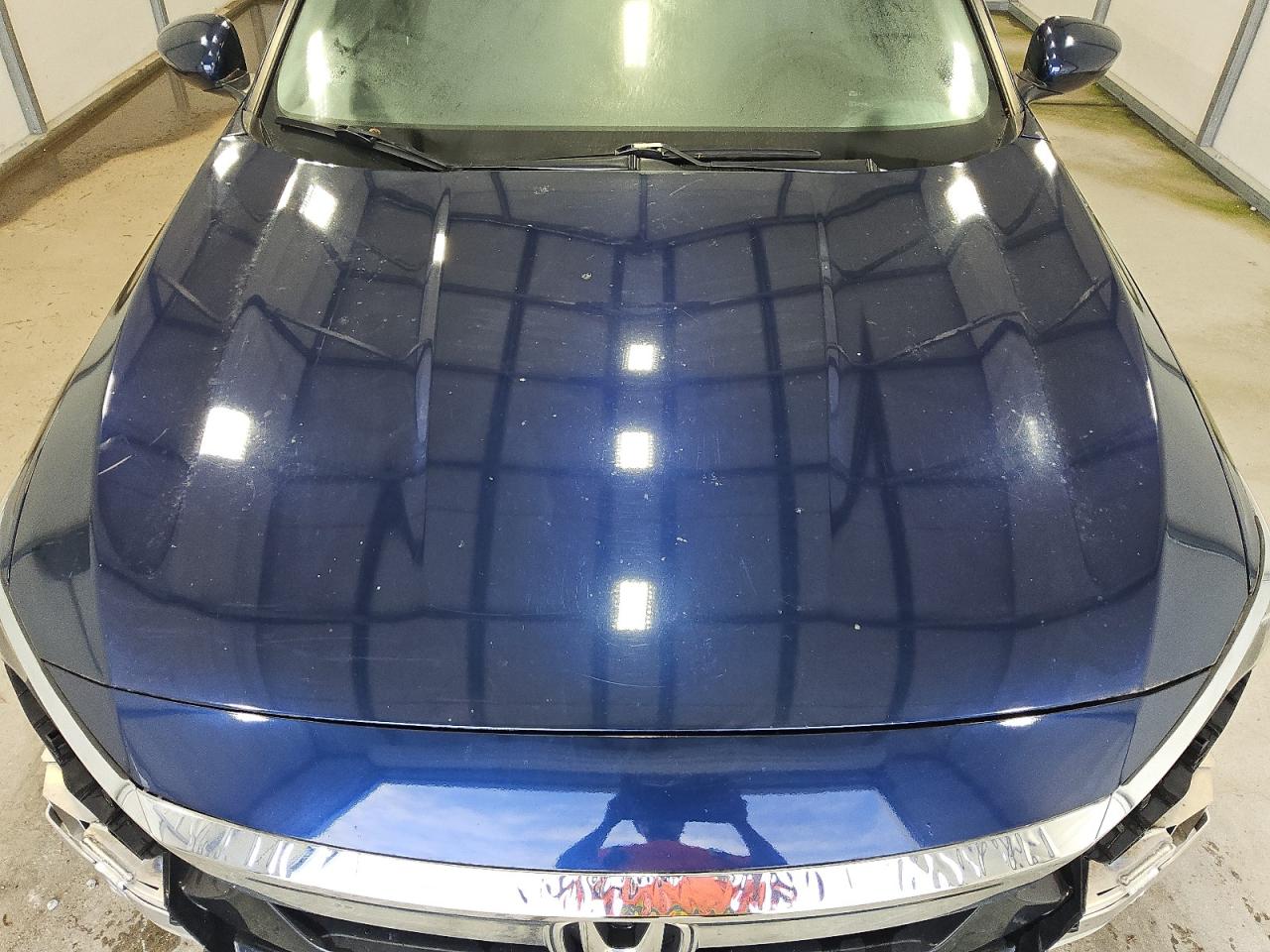 2019 Honda Accord Lx Blue vin: 1HGCV1F10KA150984 Damage: Hood, Chipped, 4
