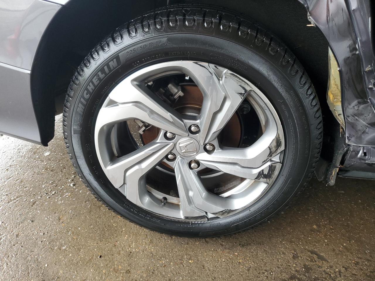 2020 Honda Accord Lx Gray vin: 1HGCV1F10LA020558 Damage: Right Rear Wheel, Curb Rash, > 12 Inches