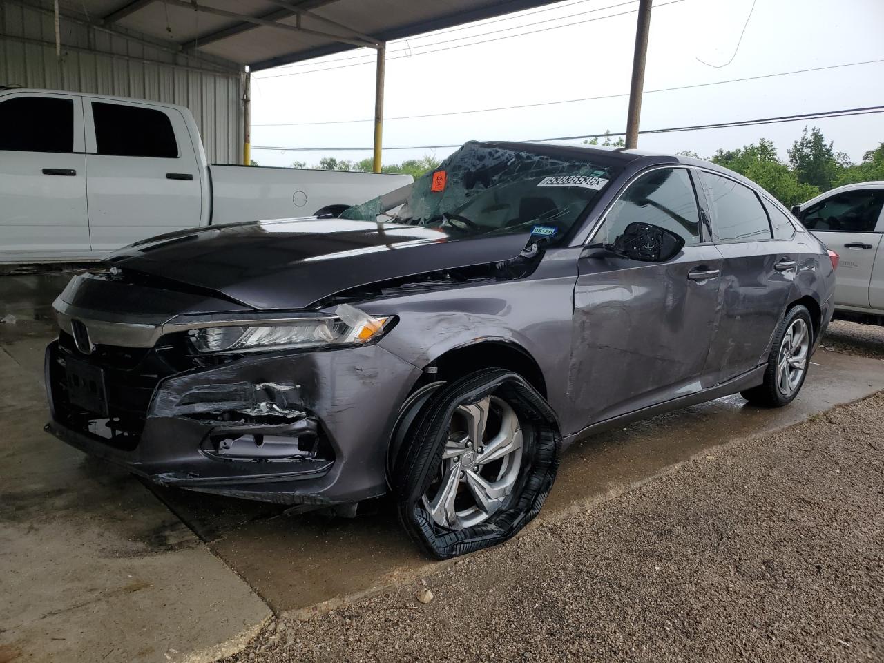 2020 Honda Accord Lx Gray vin: 1HGCV1F10LA020558 Damage: Left Front Fender, Severe Damage, Replacement Required